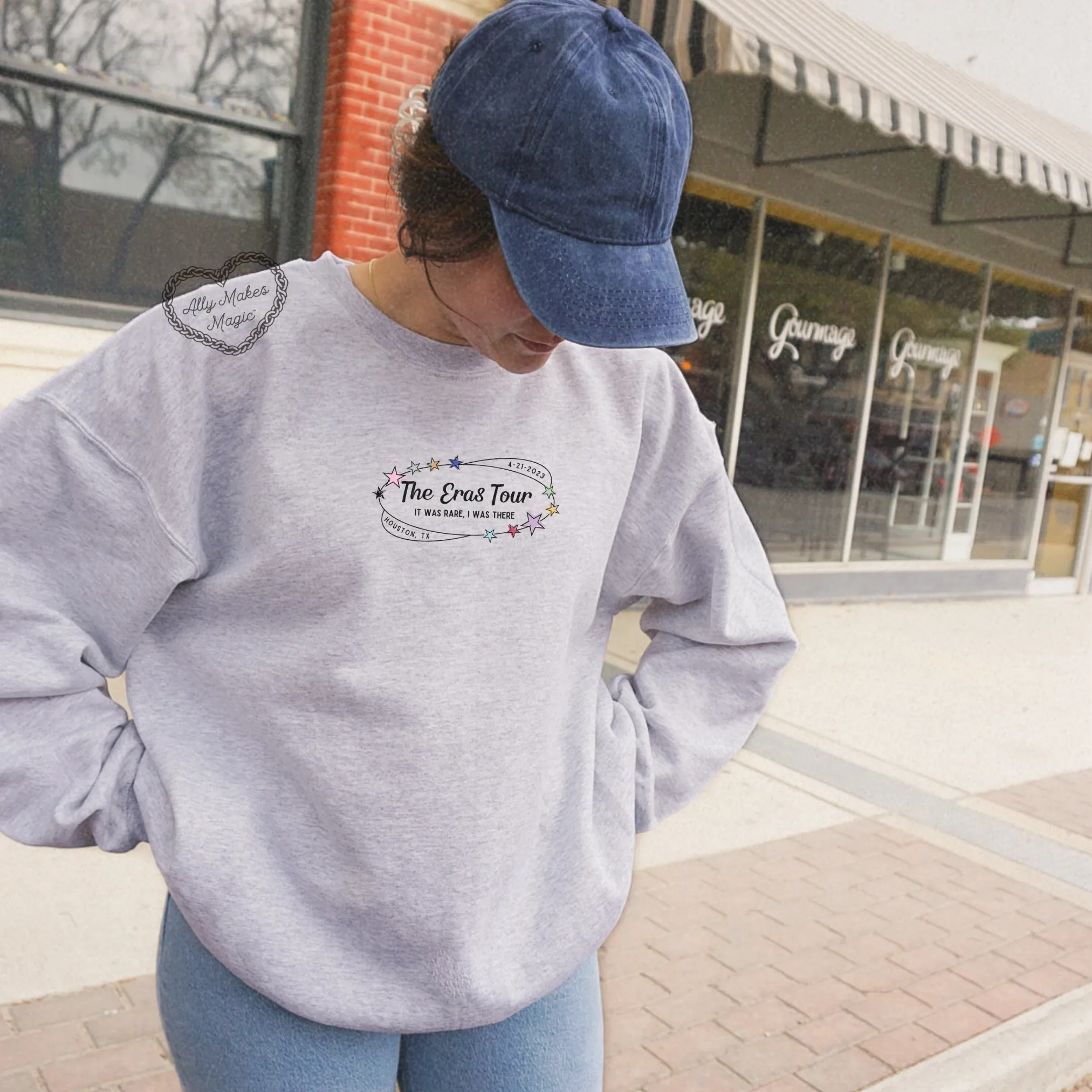 houston night 1 sweater | gildan *custom* sold by Ally Makes Magic product image thumbnail 2