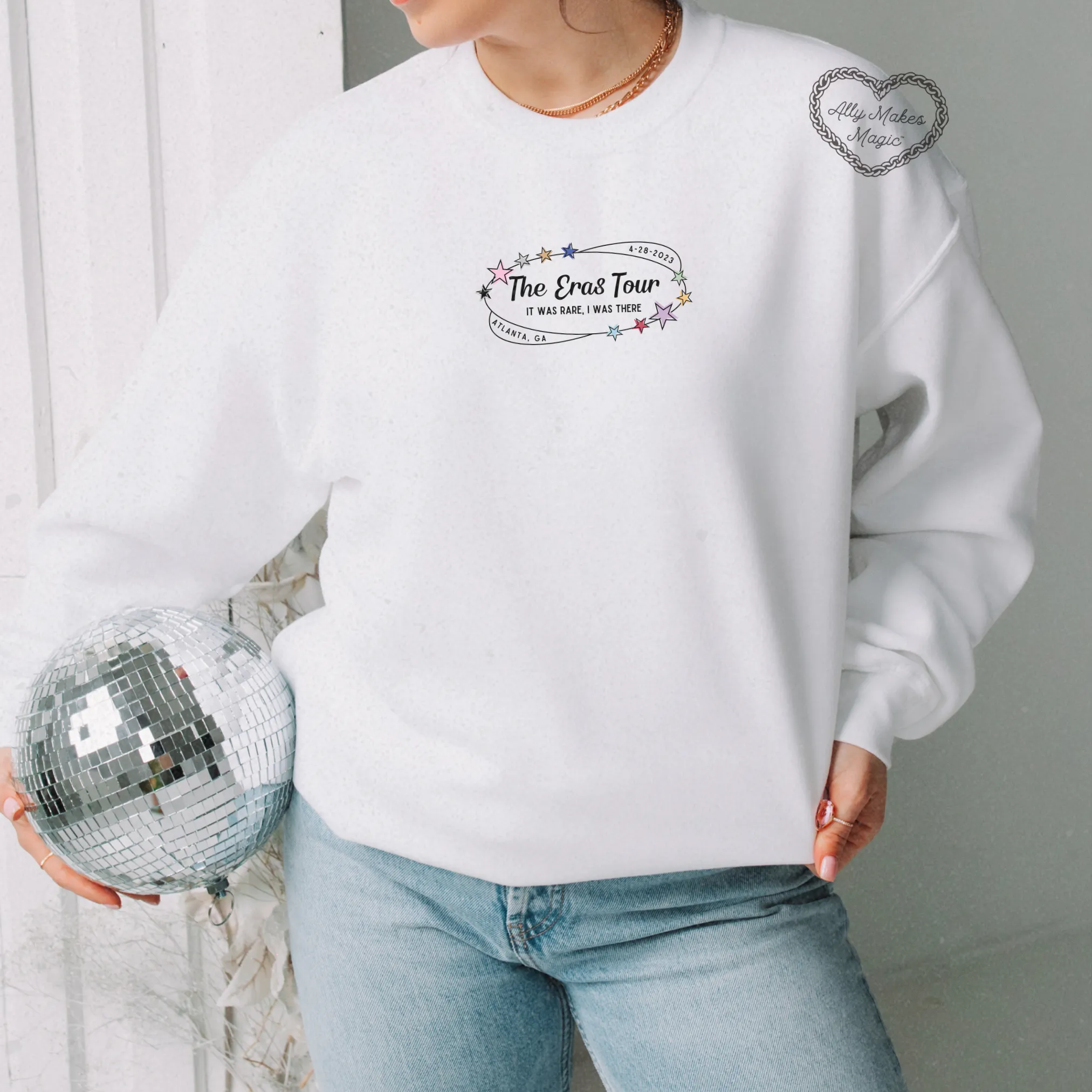 atlanta night 1 sweater | gildan *custom* sold by Ally Makes Magic product image thumbnail 2