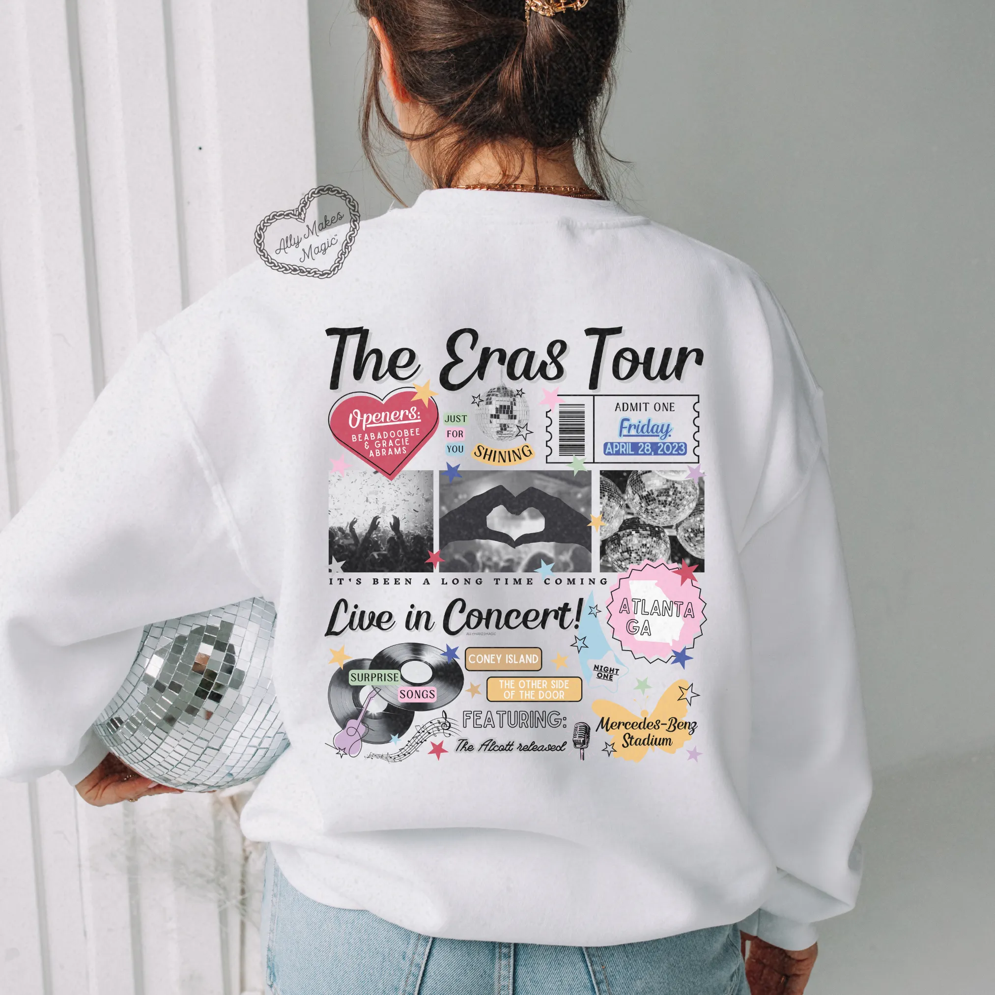 atlanta night 1 sweater | gildan *custom* sold by Ally Makes Magic