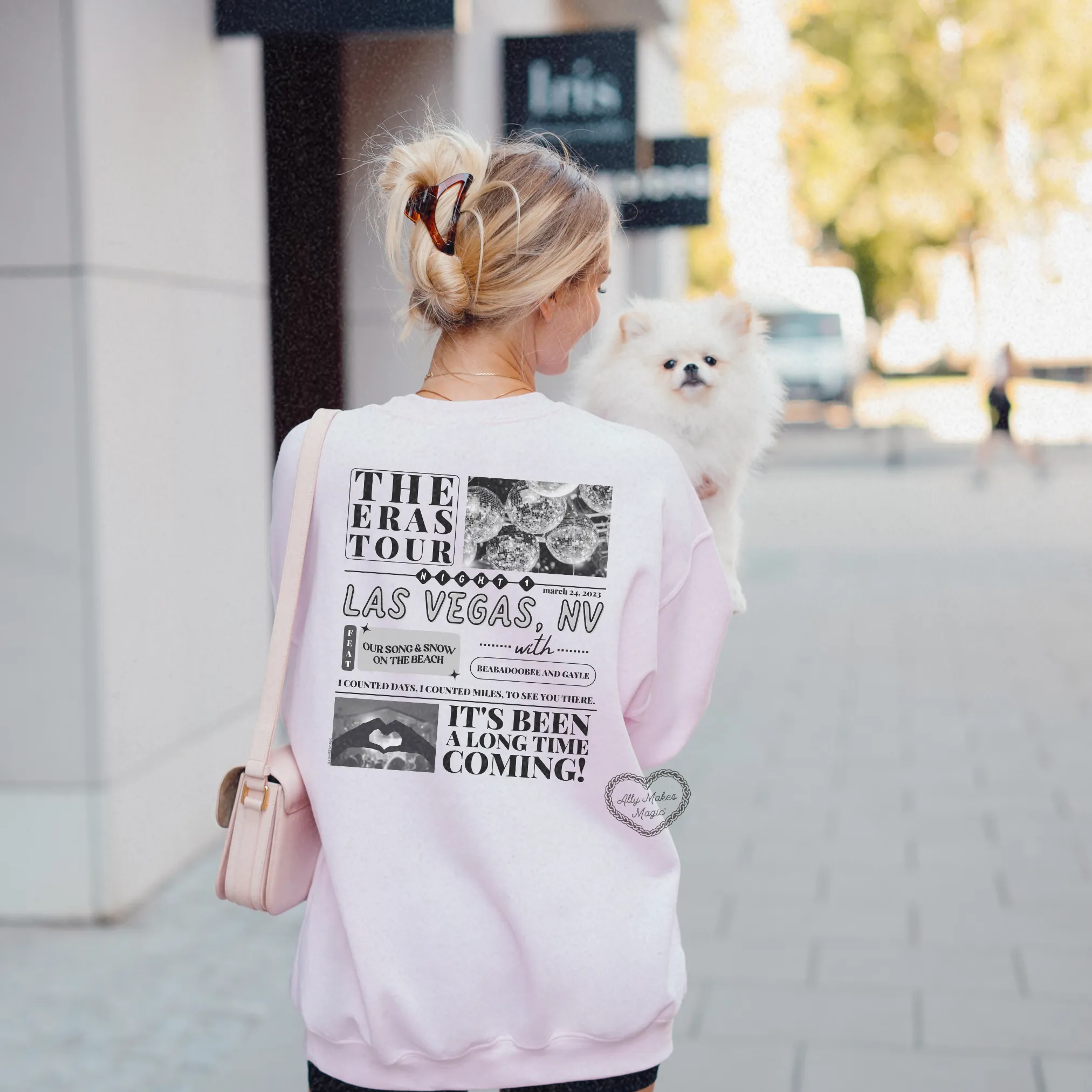 las vegas night 1 sweater | gildan *custom* sold by Ally Makes Magic product image thumbnail 3