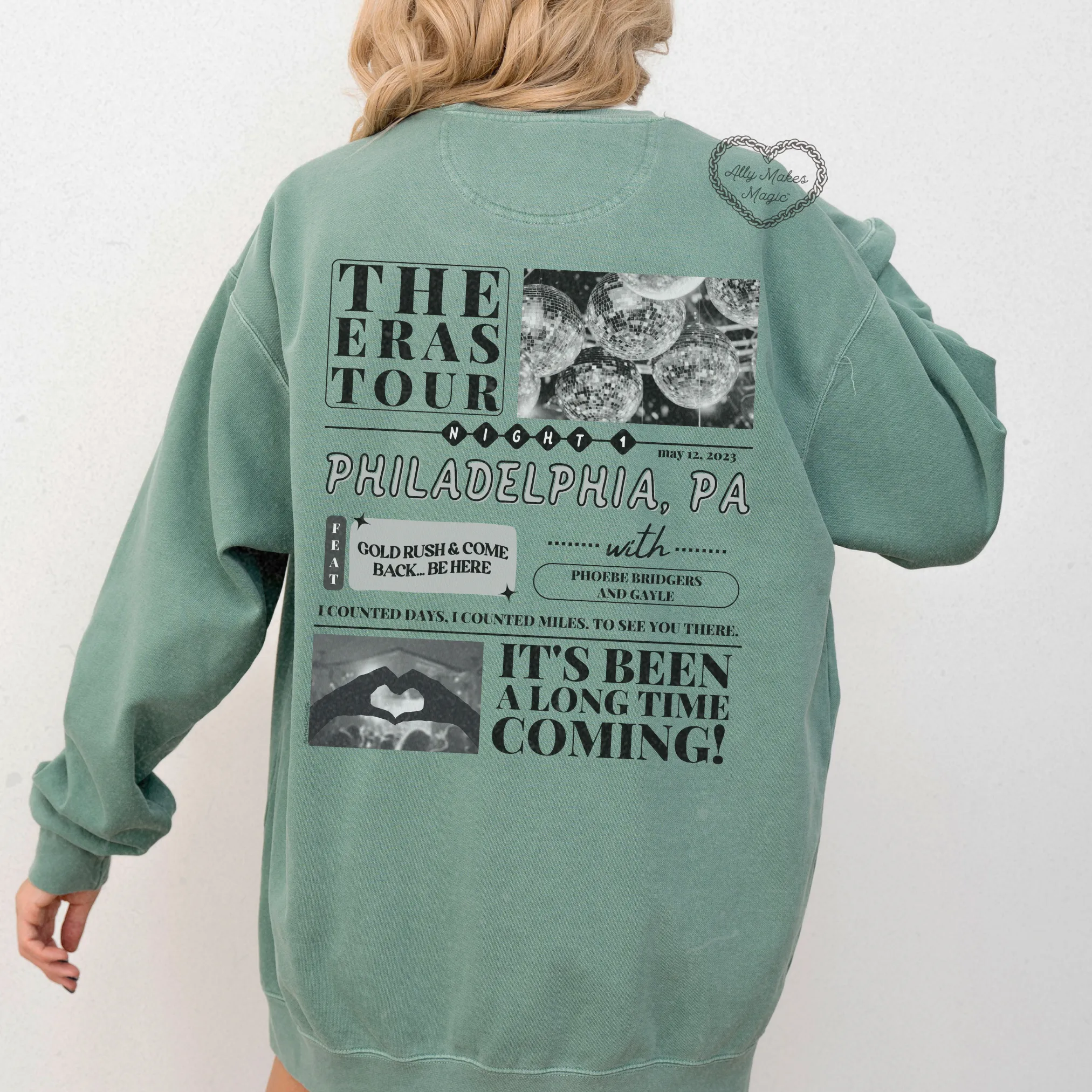 philadelphia night 1 pullover | comfort colors *custom* sold by Ally Makes Magic product image thumbnail 3