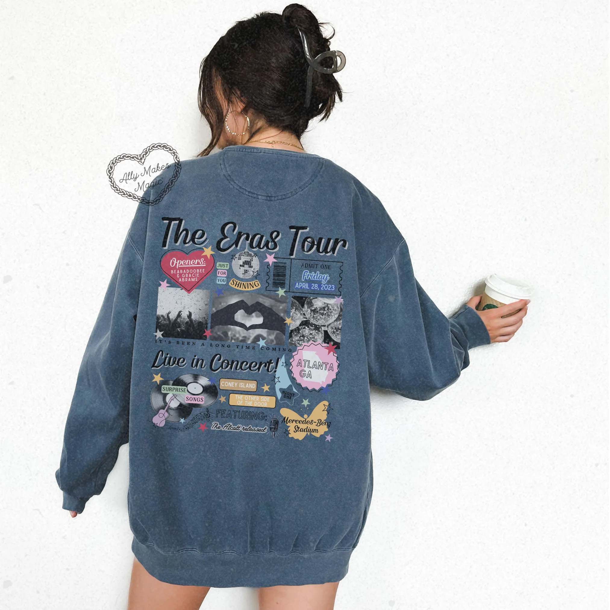 atlanta night 1 pullover | comfort colors *custom* sold by Ally Makes Magic