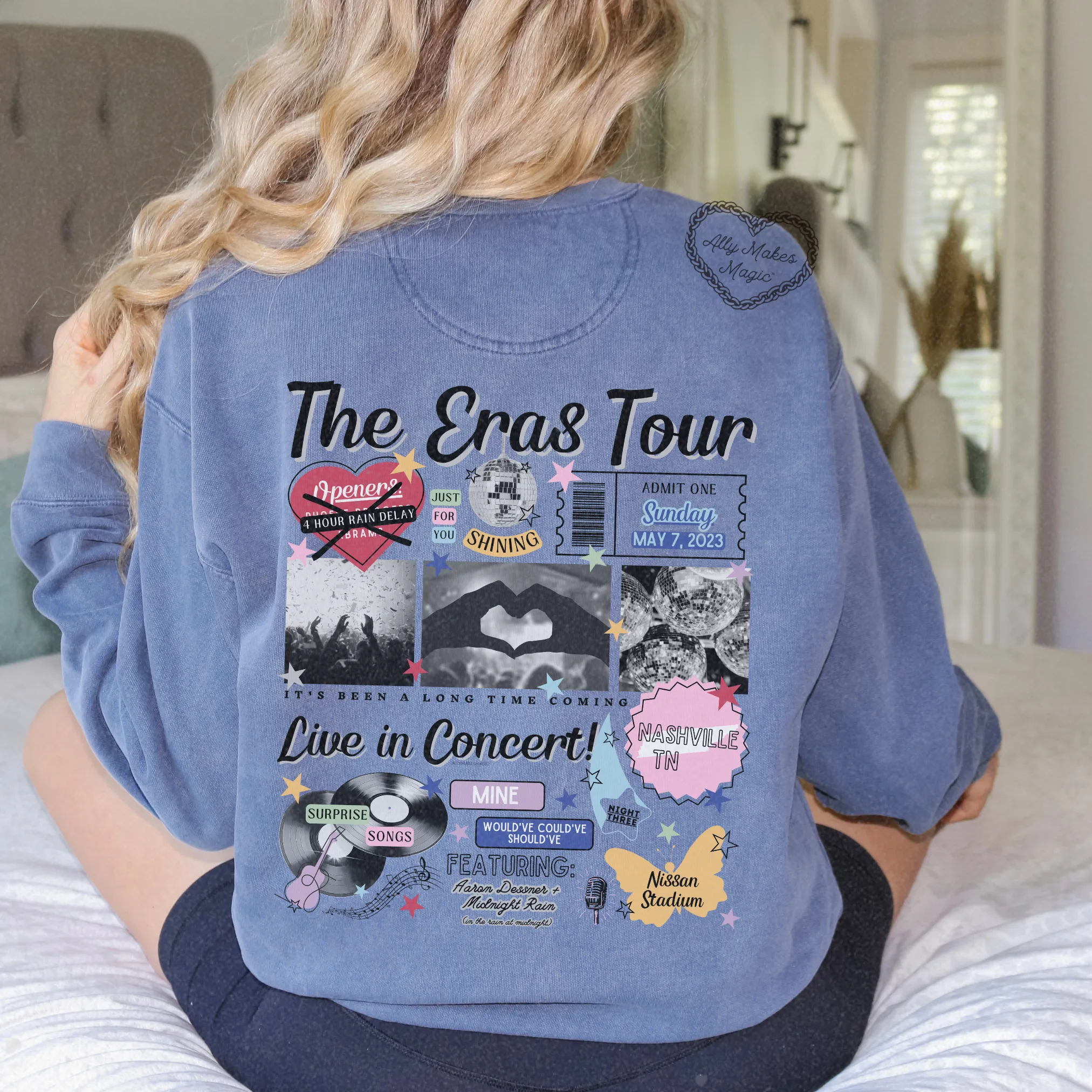 nashville night 3 pullover | comfort colors *custom* sold by Ally Makes Magic