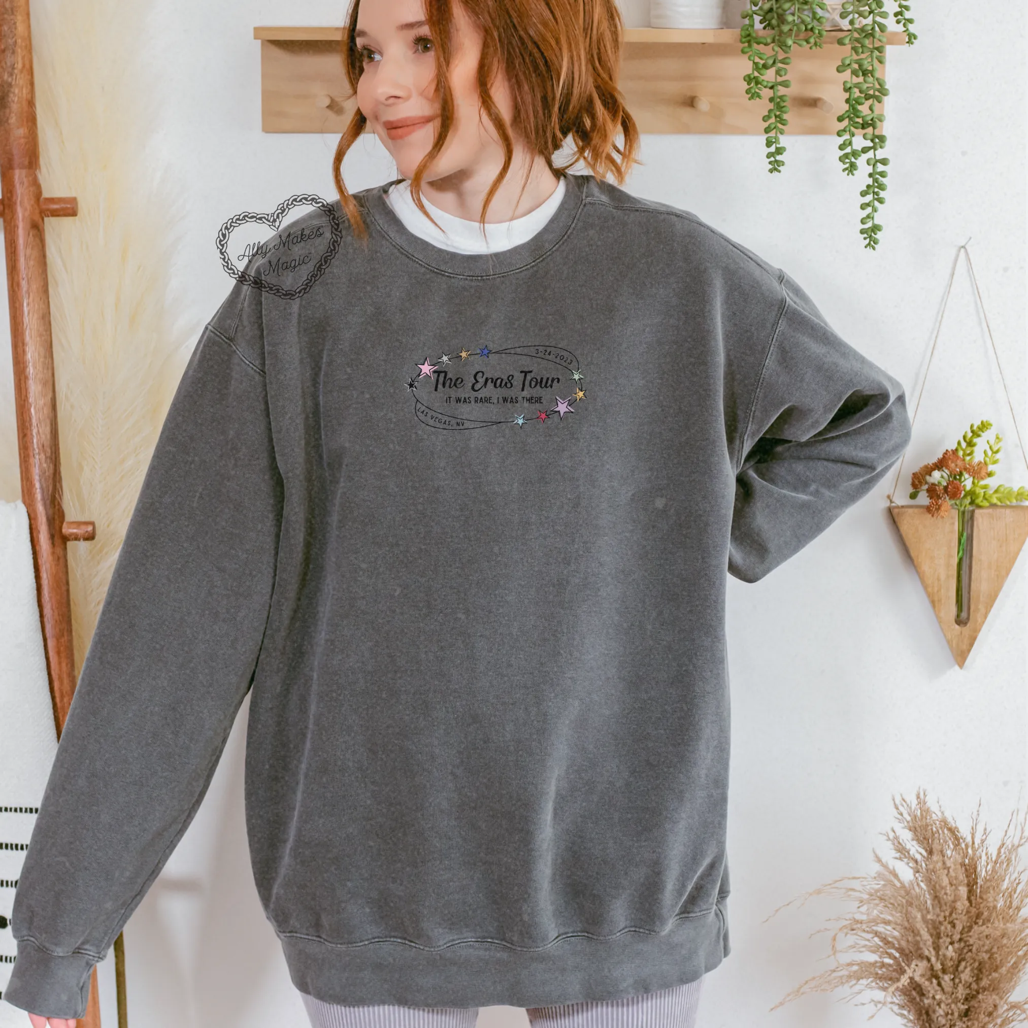 las vegas night 1 pullover | comfort colors *custom* sold by Ally Makes Magic product image thumbnail 2
