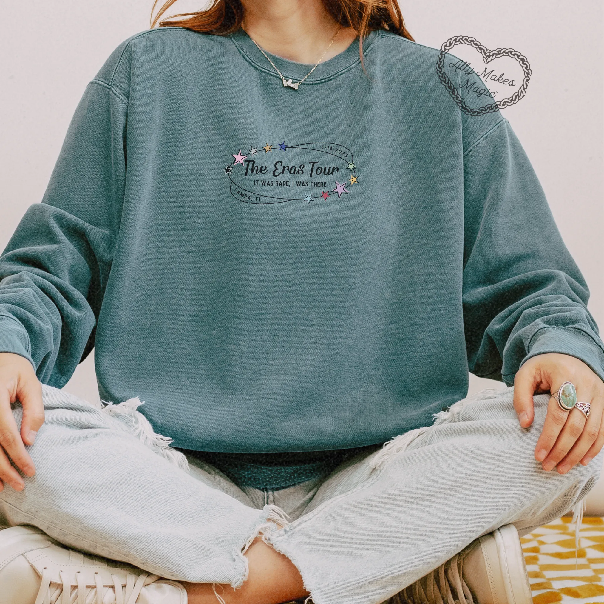 tampa night 2 pullover | comfort colors *custom* sold by Ally Makes Magic product image thumbnail 2