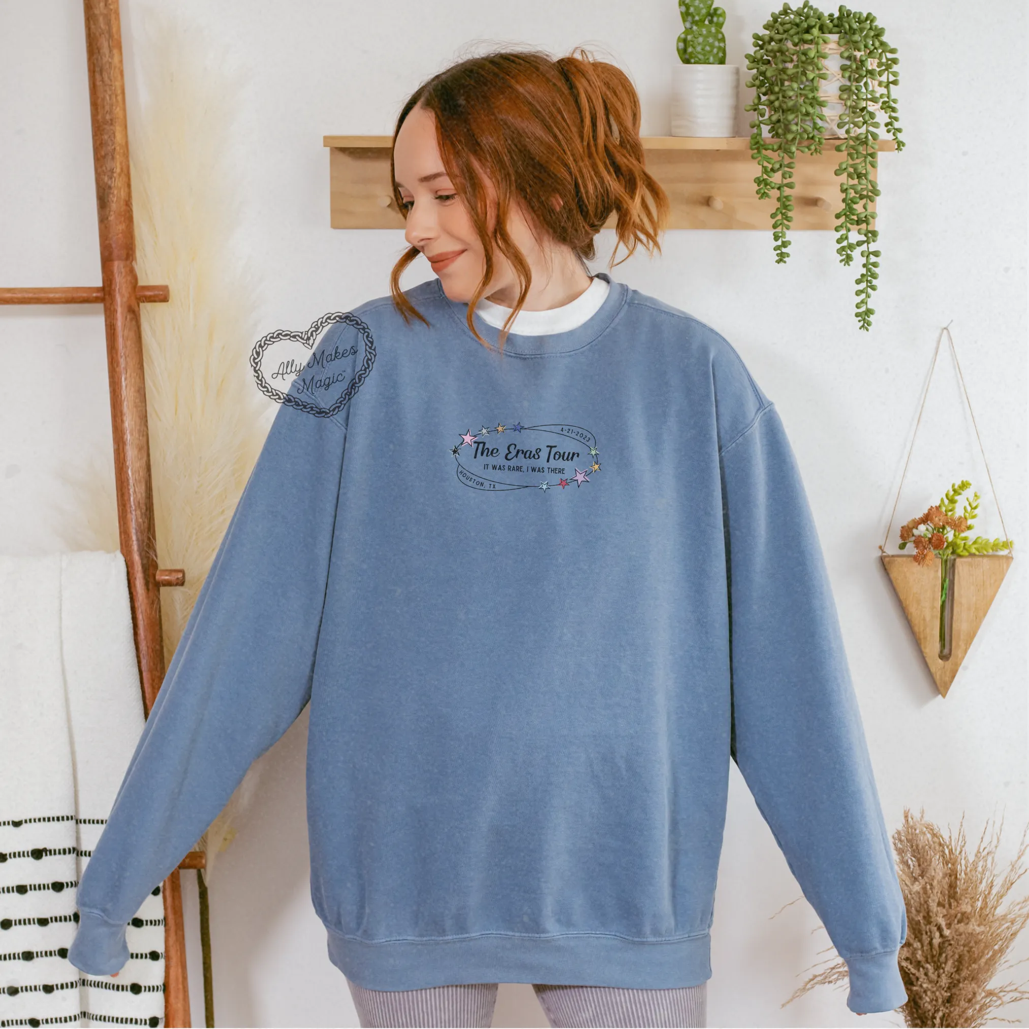 houston night 1 pullover | comfort colors *custom* sold by Ally Makes Magic product image thumbnail 2