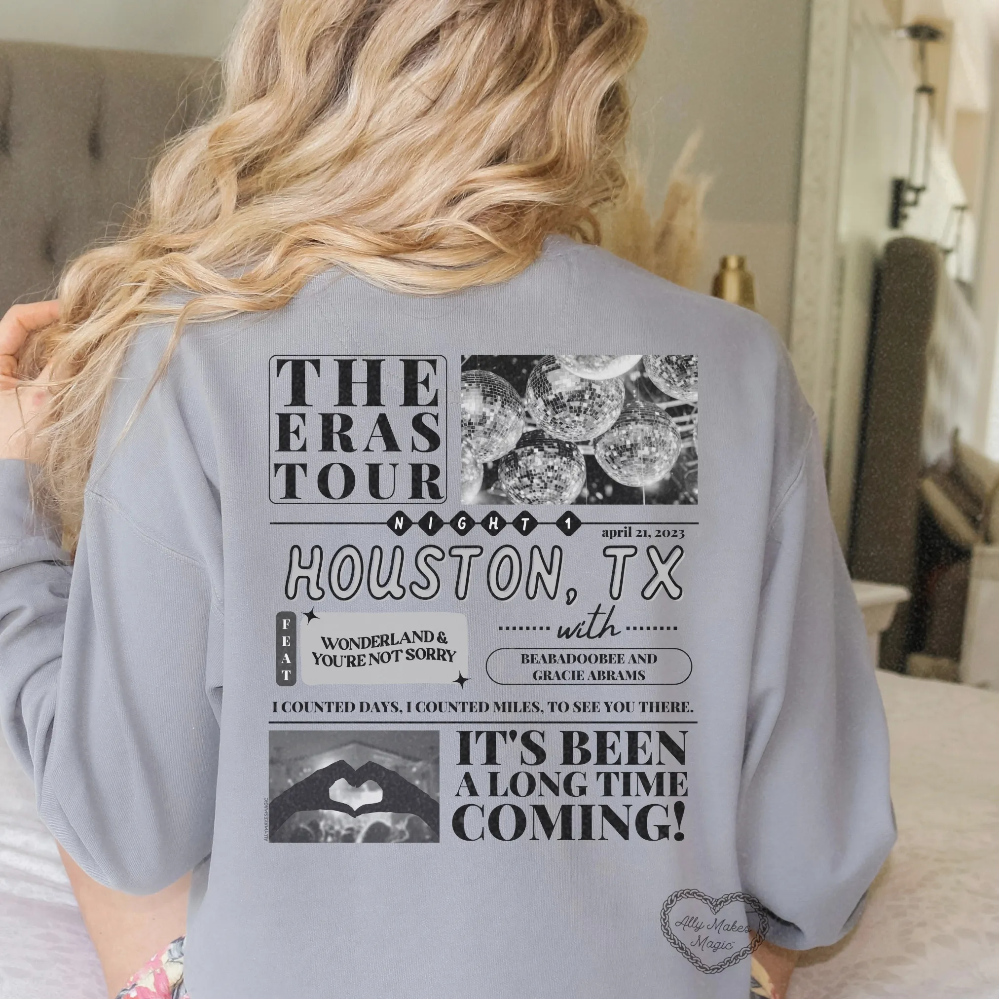 houston night 1 pullover | comfort colors *custom* sold by Ally Makes Magic product image thumbnail 3