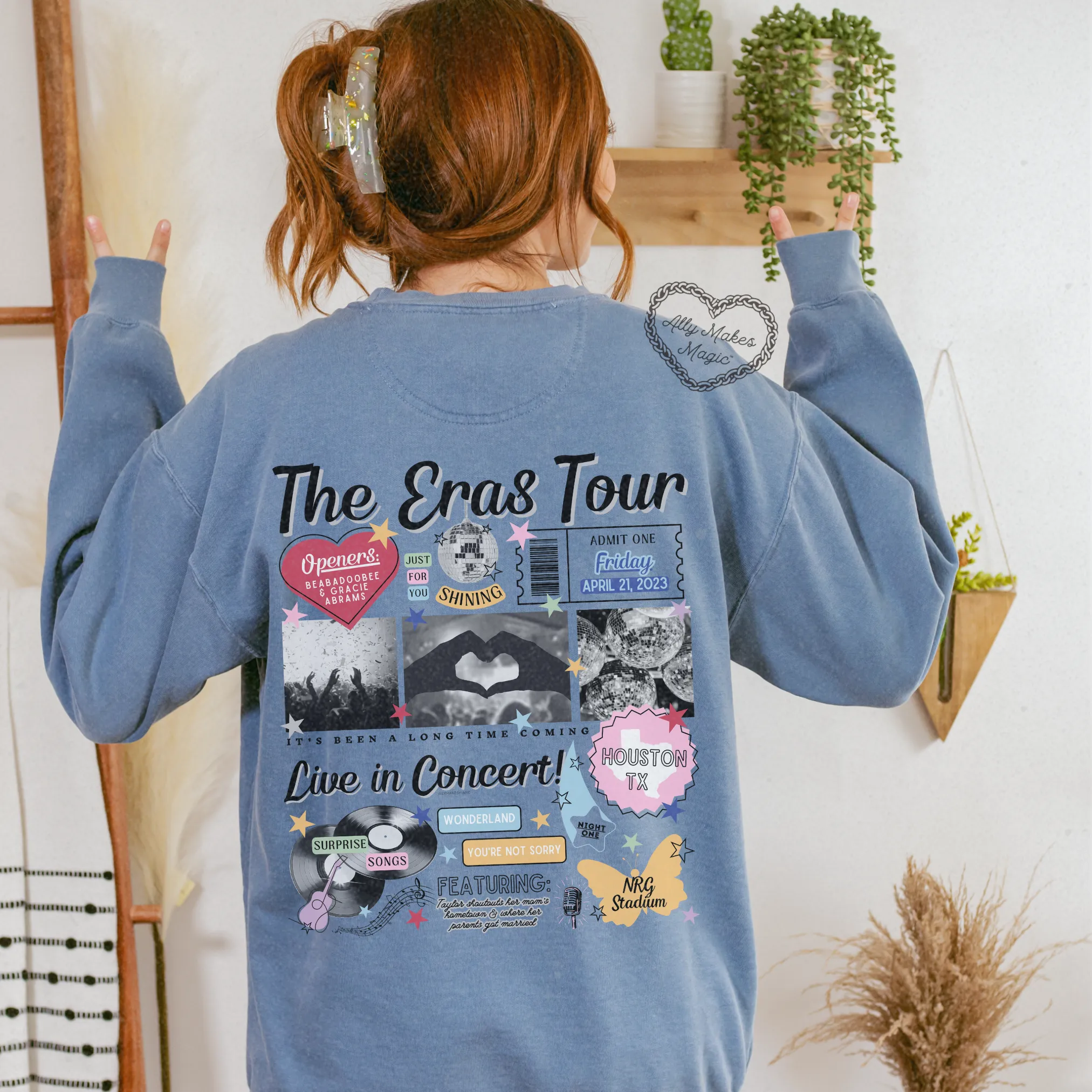 houston night 1 pullover | comfort colors *custom* sold by Ally Makes Magic