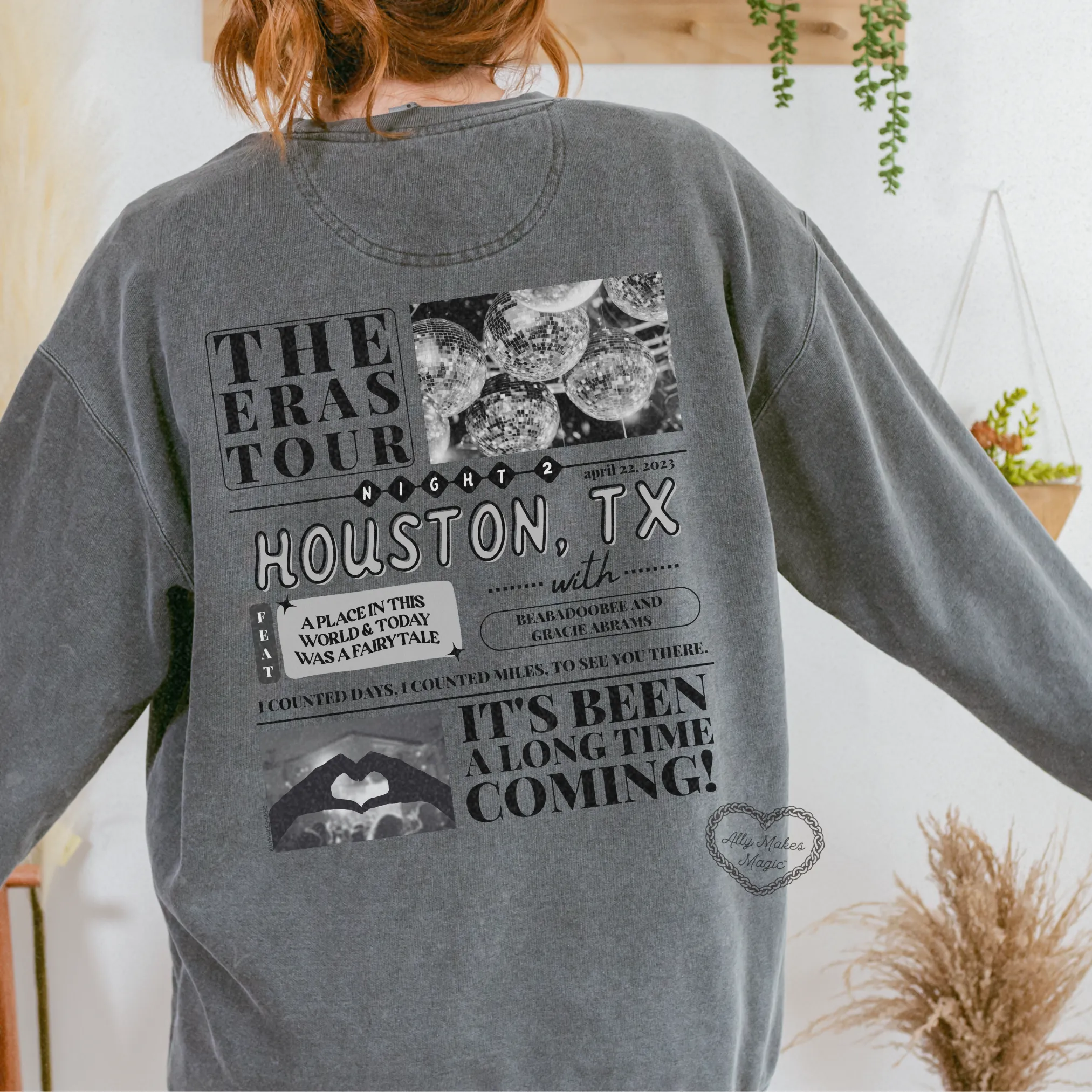 houston night 2 pullover | comfort colors *custom* sold by Ally Makes Magic product image thumbnail 3