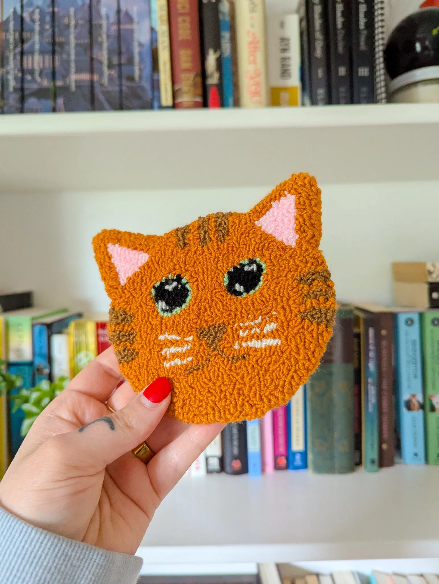 kitty cat mug rug sold by Ally Makes Magic product image thumbnail 2