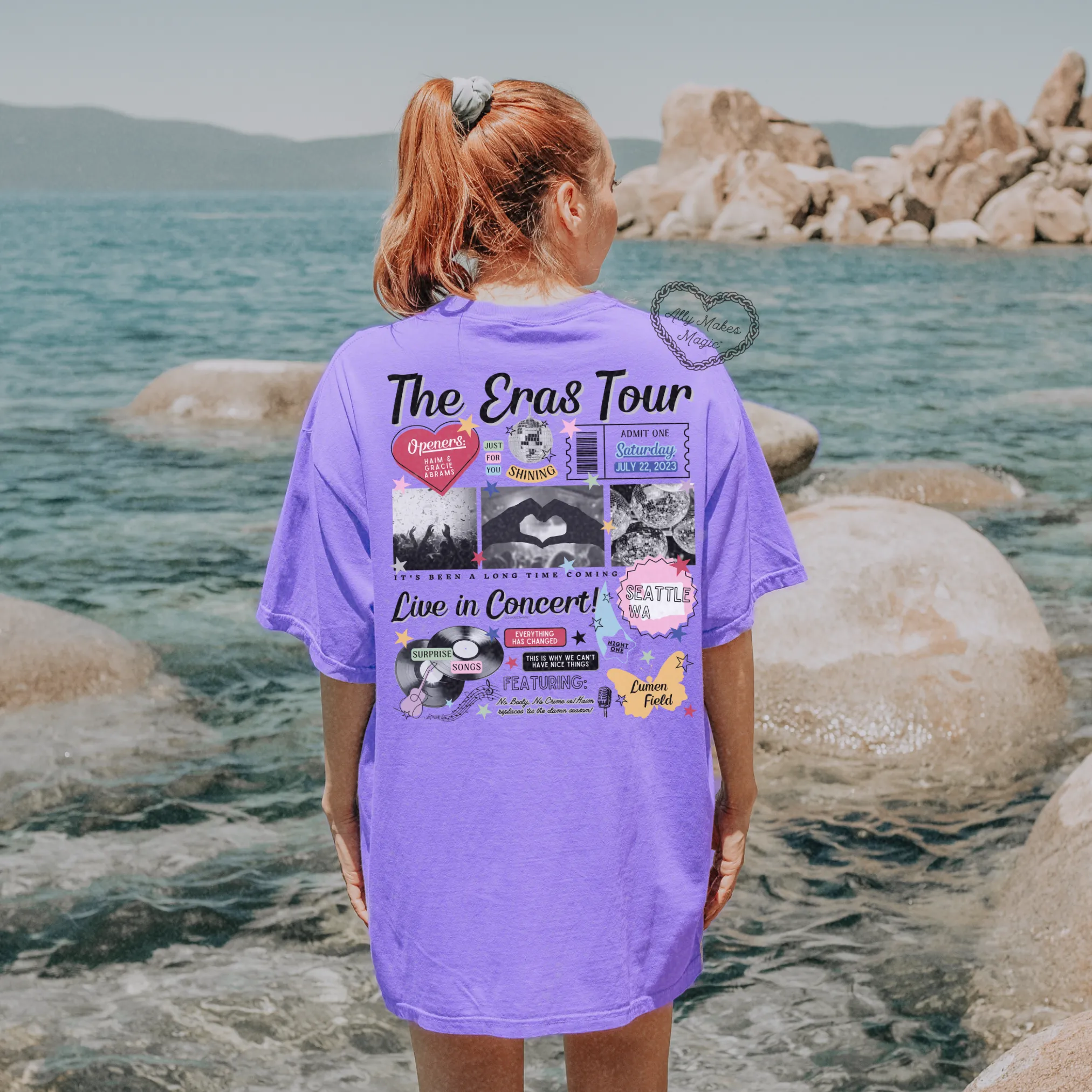 seattle night 1 tee | comfort colors *custom* sold by Ally Makes Magic product image thumbnail 3