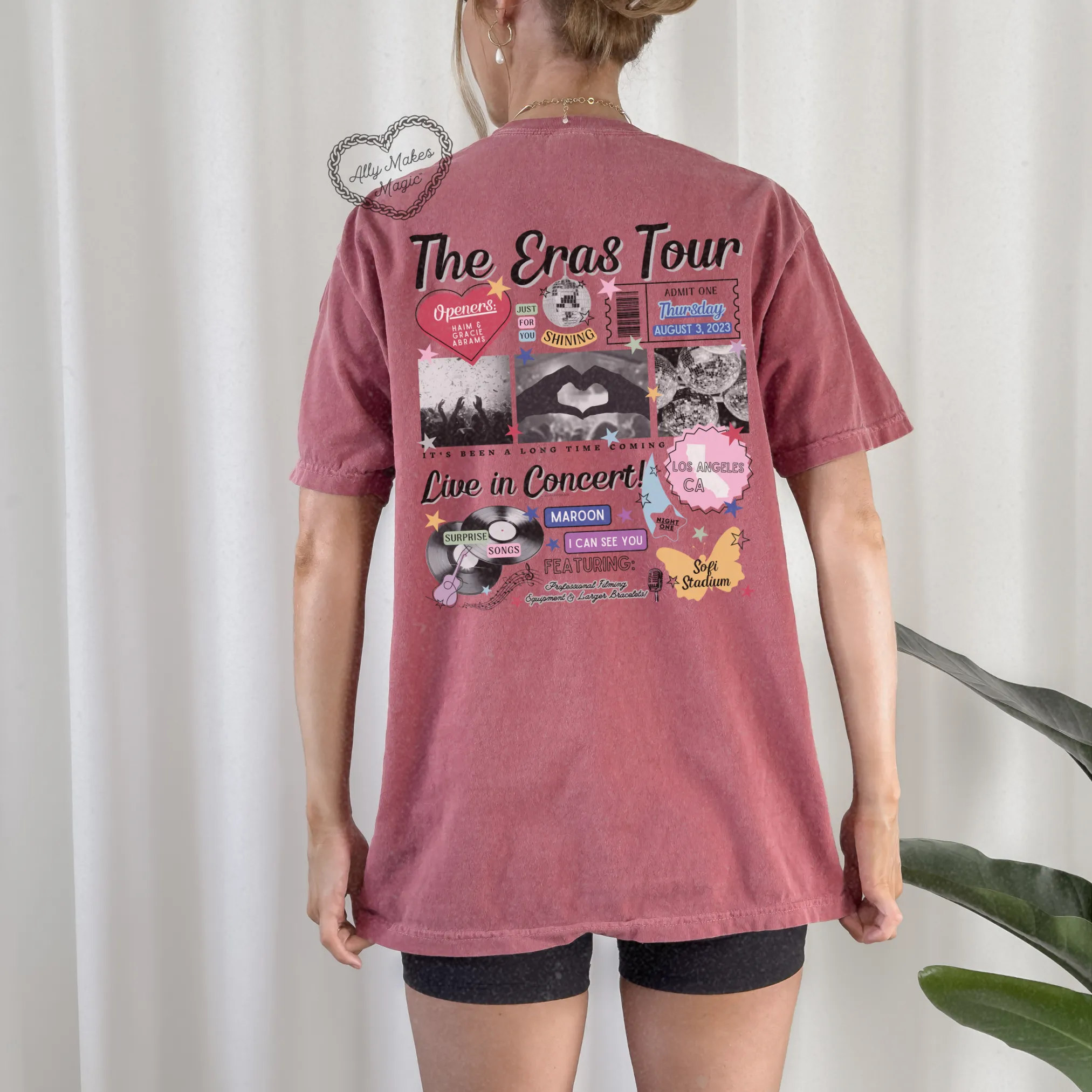 los angeles night 1 tee | comfort colors *custom* sold by Ally Makes Magic product image thumbnail 3