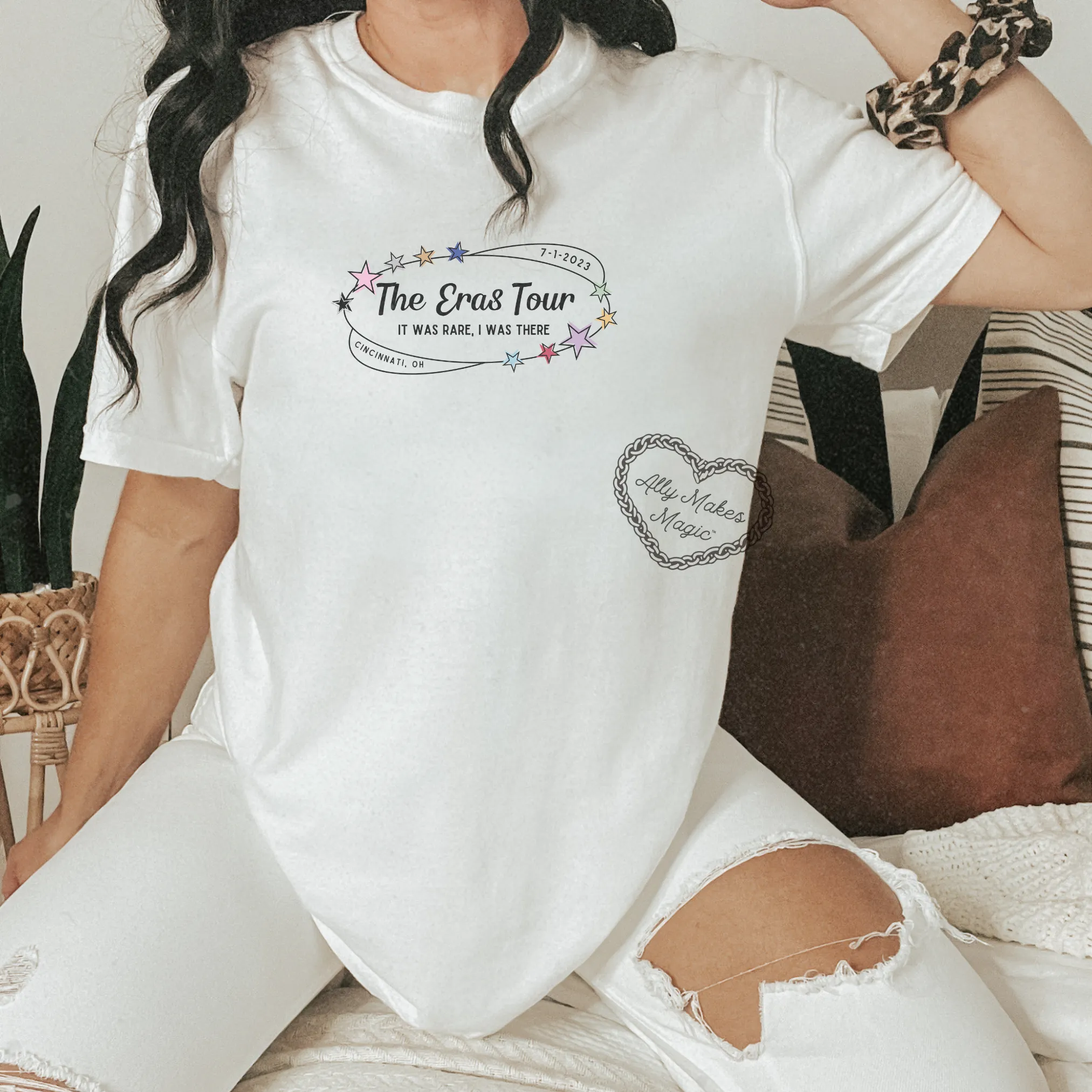 cincinnati night 2 tee | comfort colors *custom* sold by Ally Makes Magic product image thumbnail 2