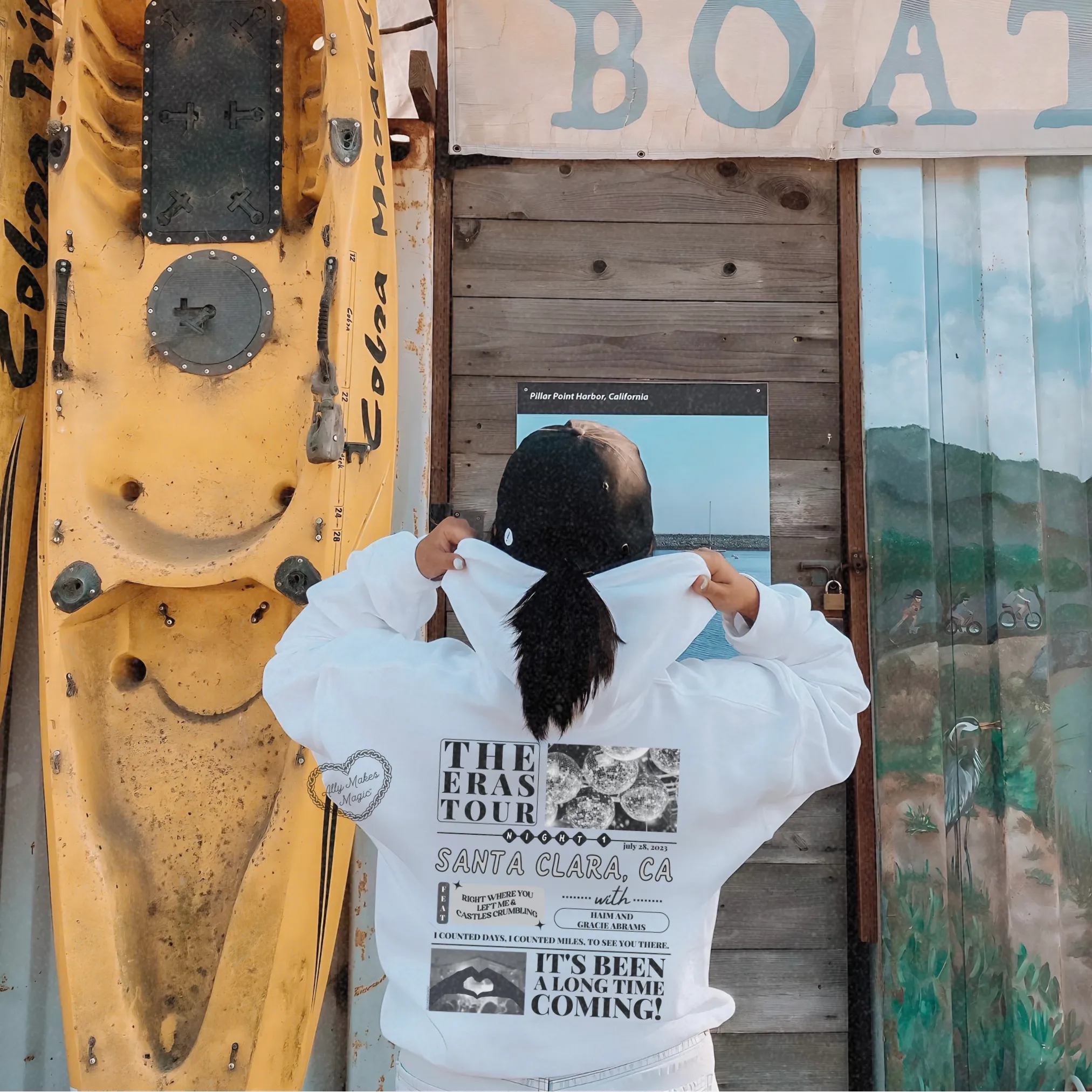 santa clara night 1 hoodie *custom* sold by Ally Makes Magic