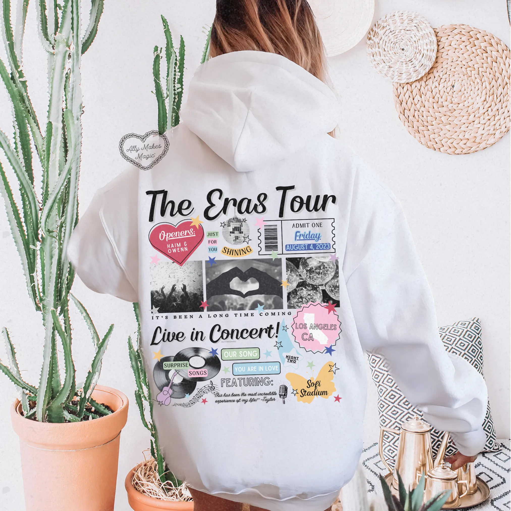 los angeles night 2 hoodie *custom* sold by Ally Makes Magic product image thumbnail 3