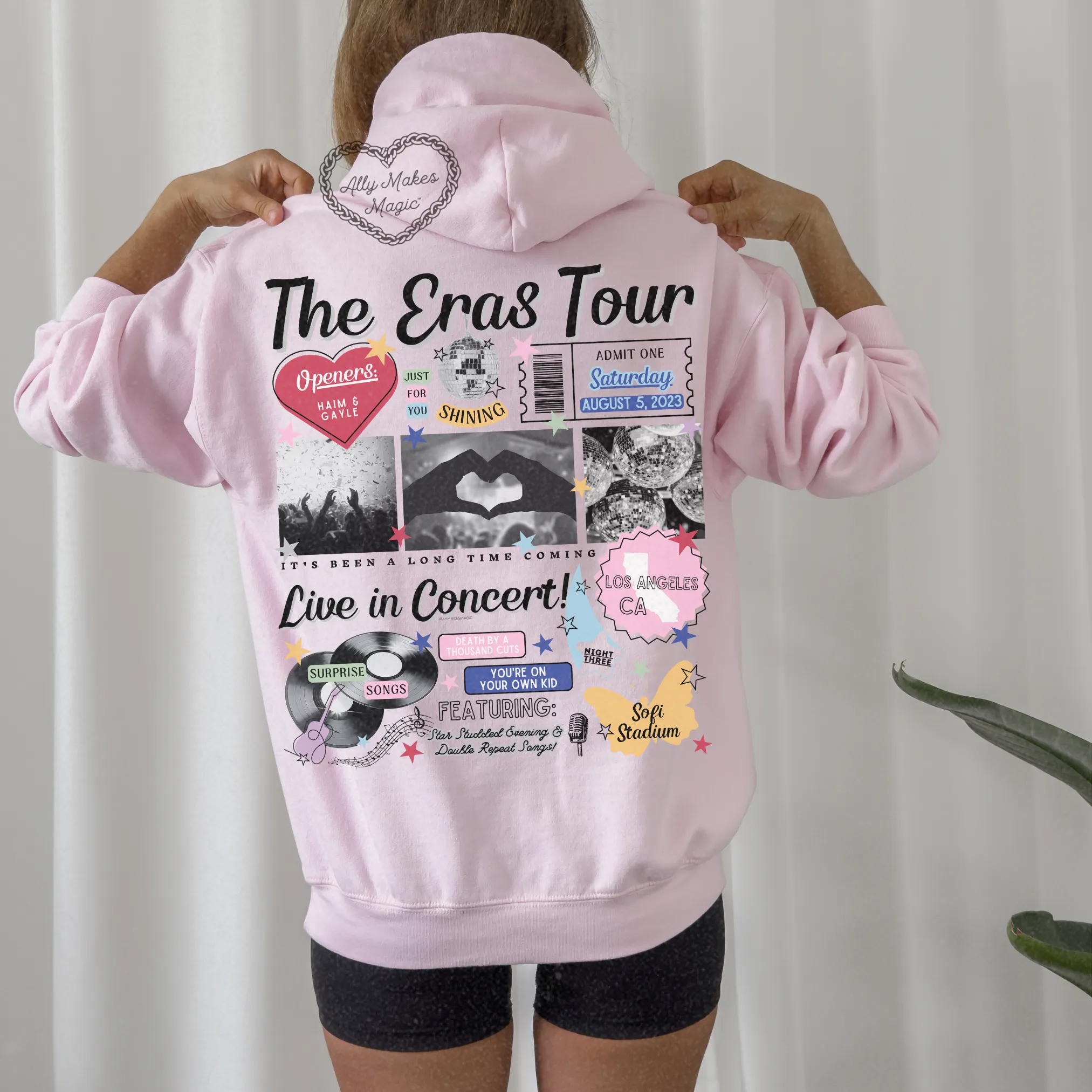 los angeles night 3 hoodie *custom* sold by Ally Makes Magic product image thumbnail 3