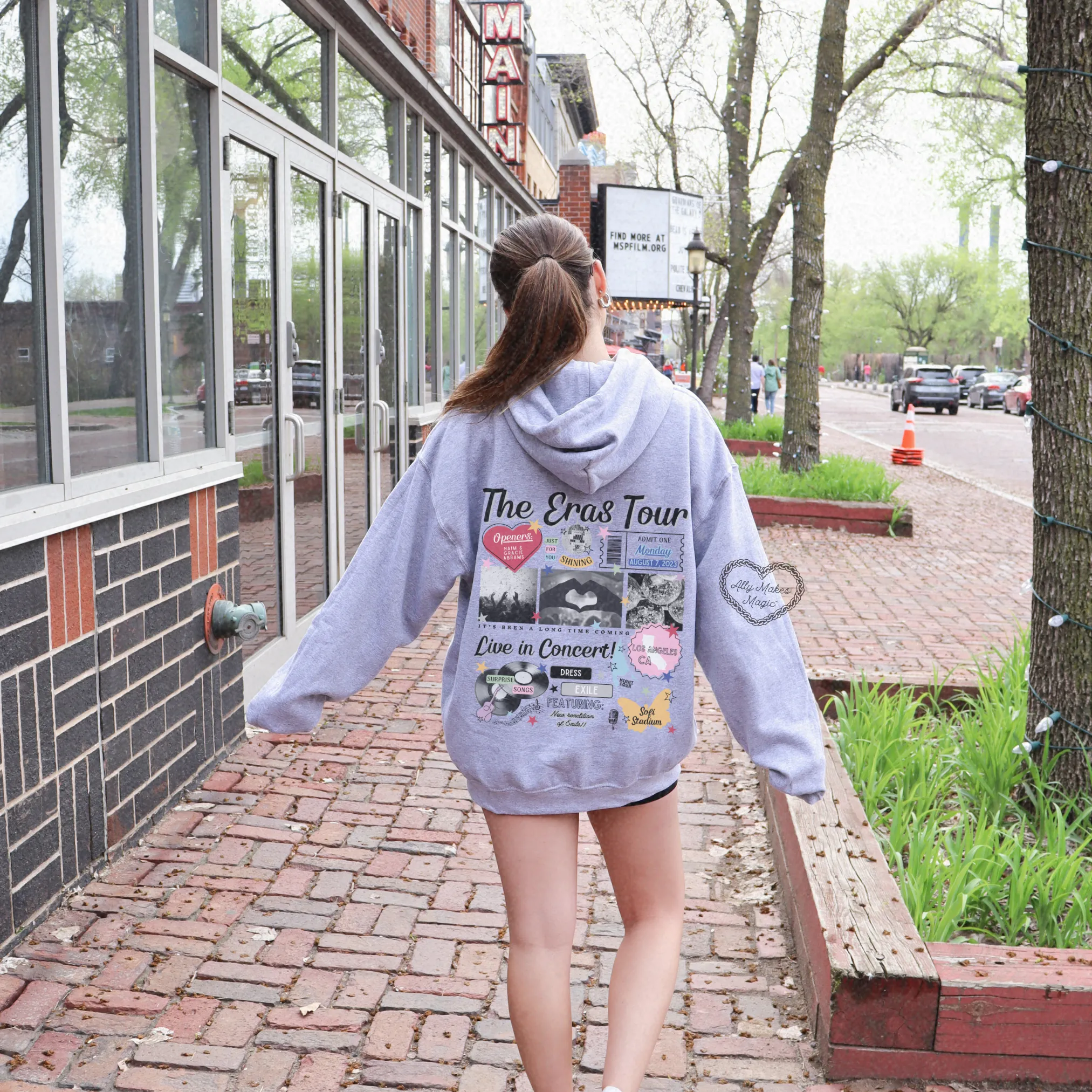 los angeles night 4 hoodie *custom* sold by Ally Makes Magic