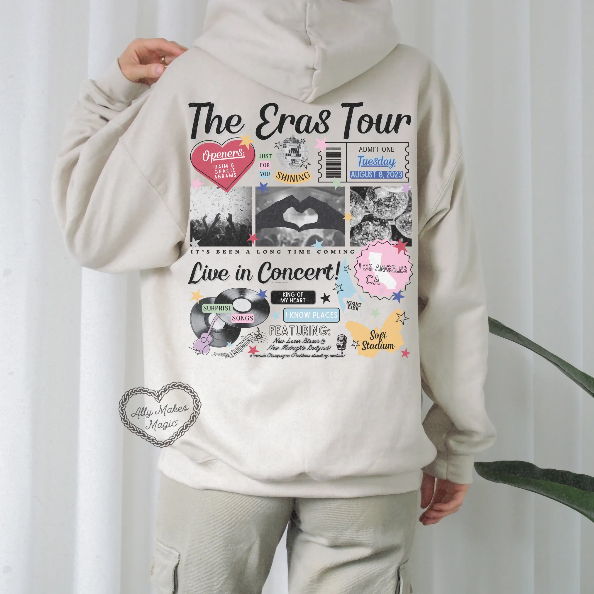 los angeles night 5 hoodie *custom* sold by Ally Makes Magic