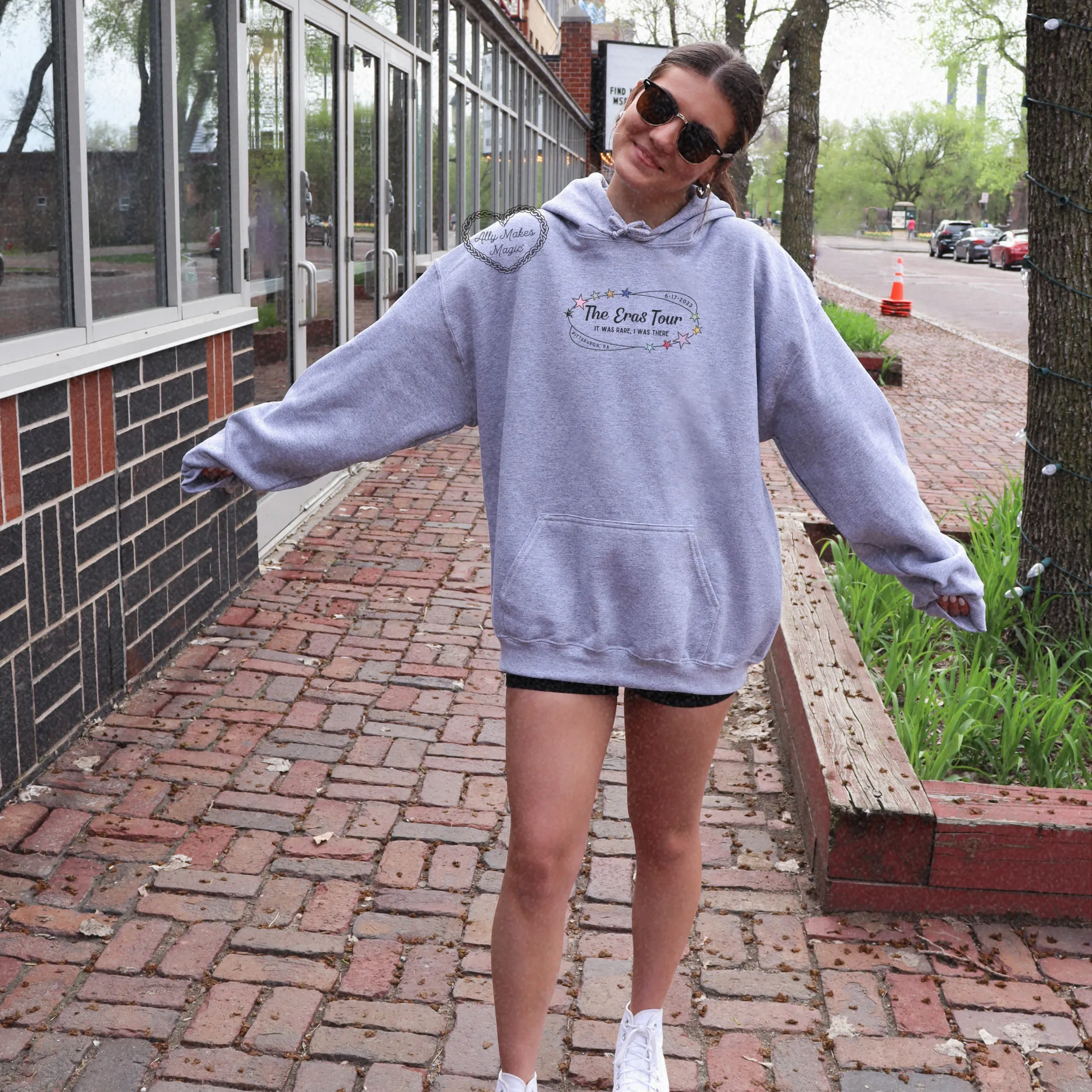 pittsburgh night 2 hoodie *custom* sold by Ally Makes Magic product image thumbnail 2