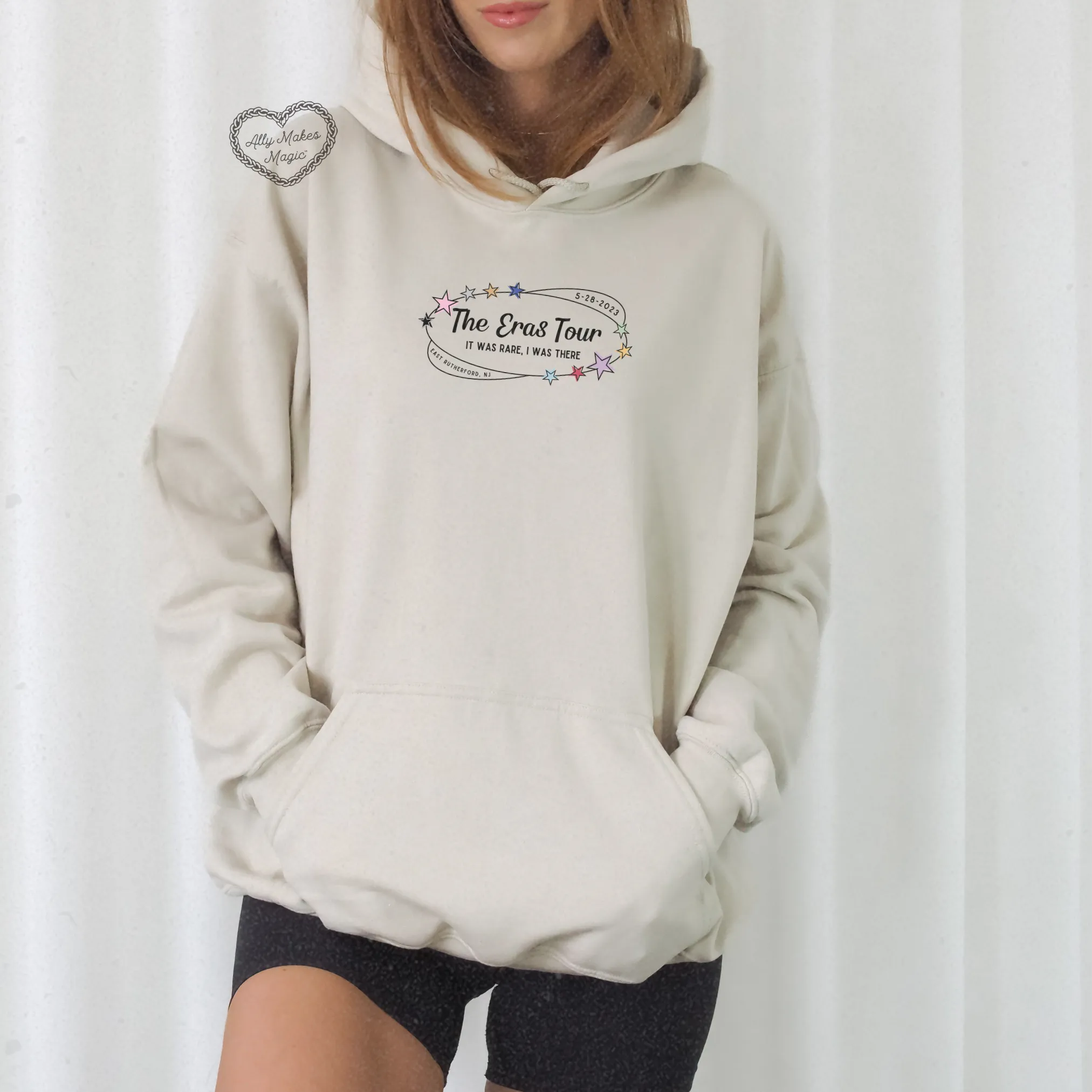 east rutherford night 3 hoodie *custom* sold by Ally Makes Magic product image thumbnail 4