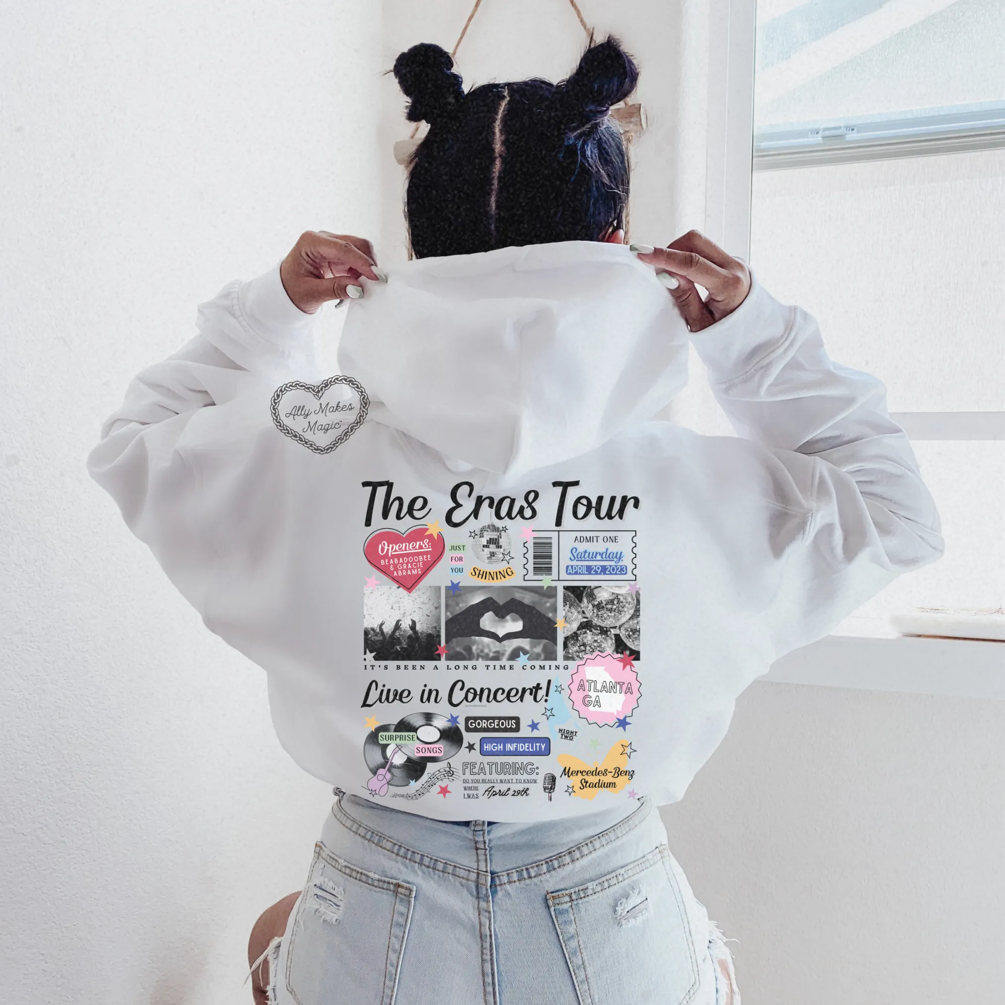 atlanta night 2 hoodie *custom* sold by Ally Makes Magic