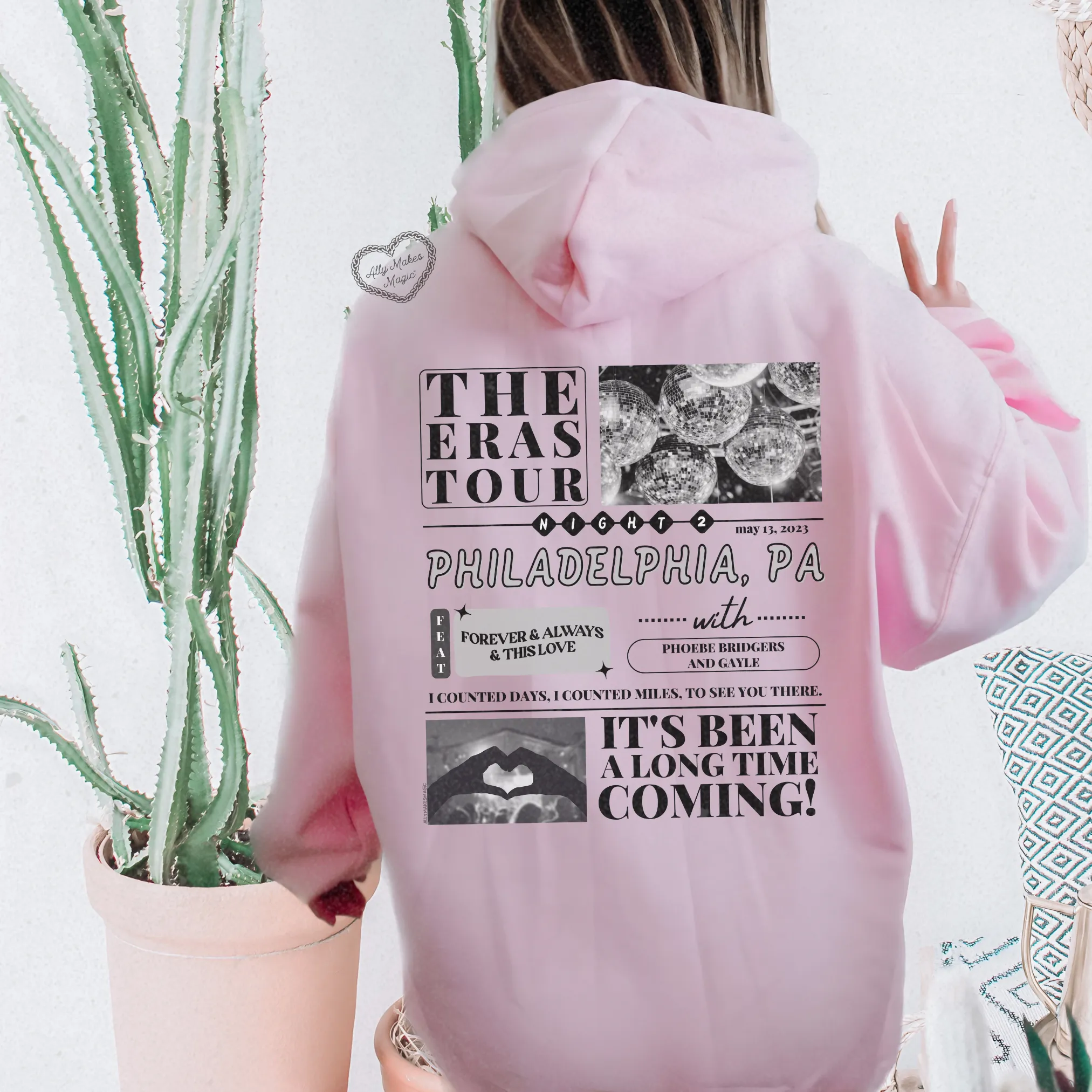 philadelphia night 2 hoodie *custom* sold by Ally Makes Magic product image thumbnail 3