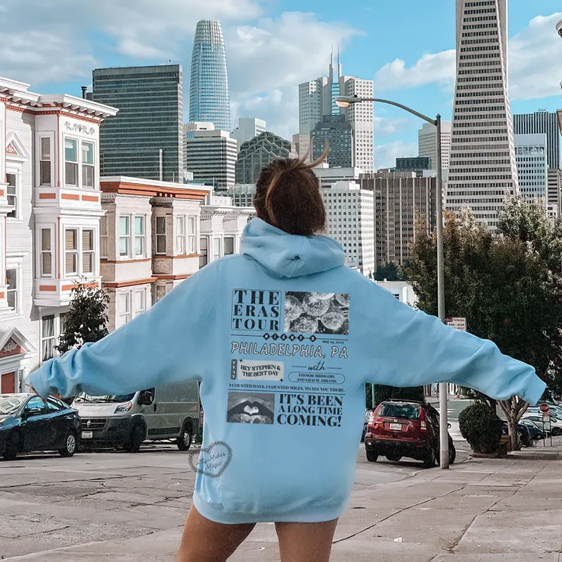 philadelphia night 3 hoodie *custom* sold by Ally Makes Magic