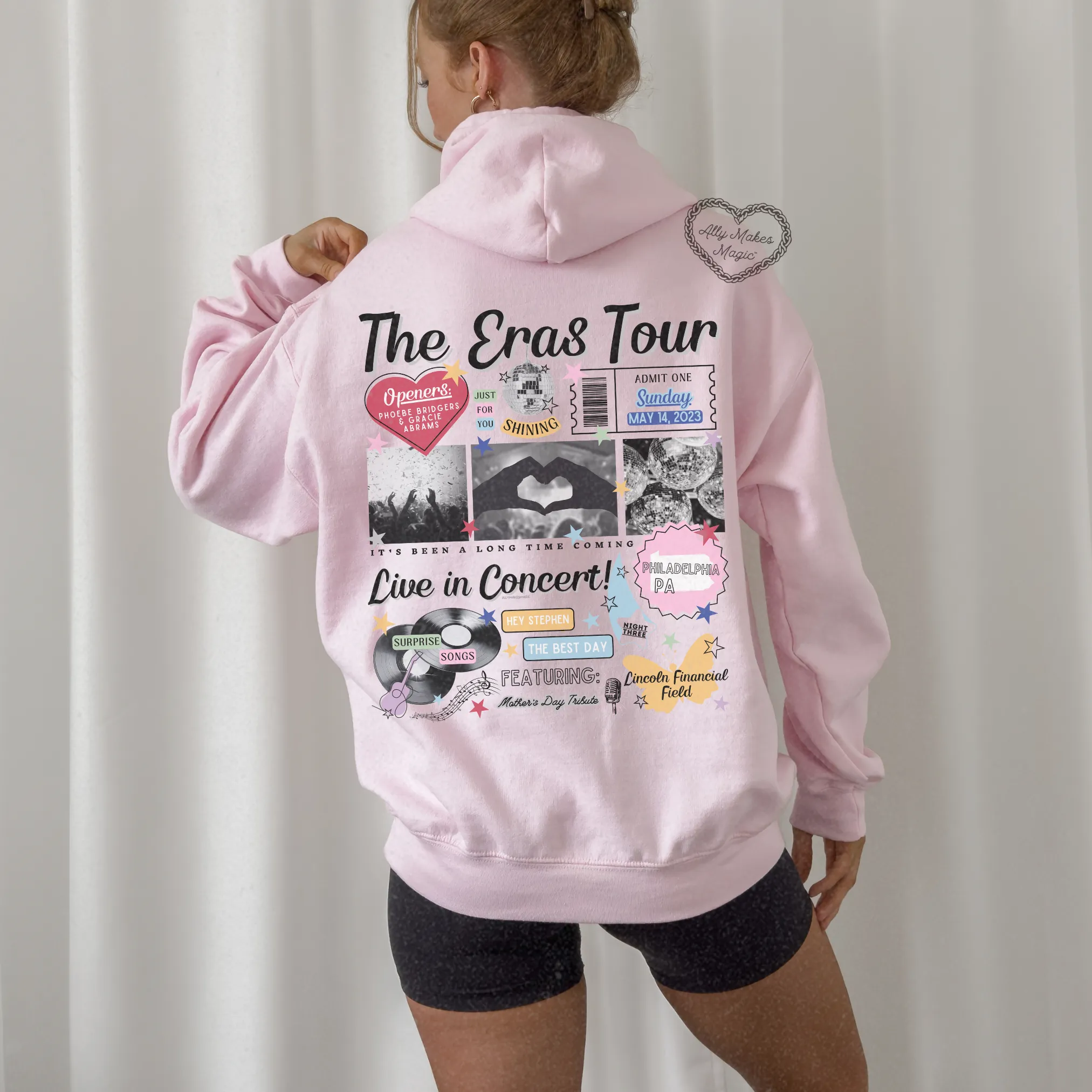 philadelphia night 3 hoodie *custom* sold by Ally Makes Magic product image thumbnail 3