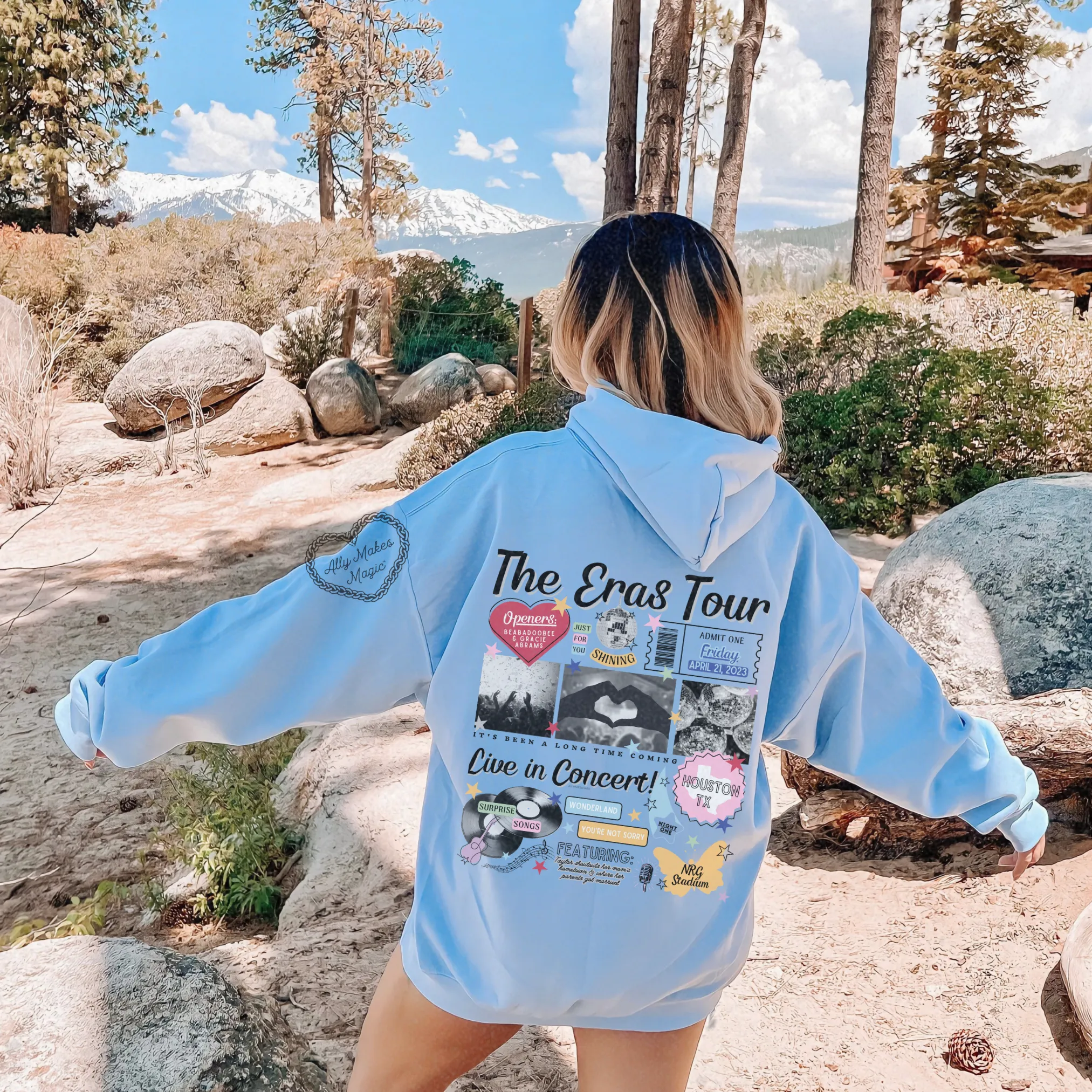 houston night 1 hoodie *custom* sold by Ally Makes Magic