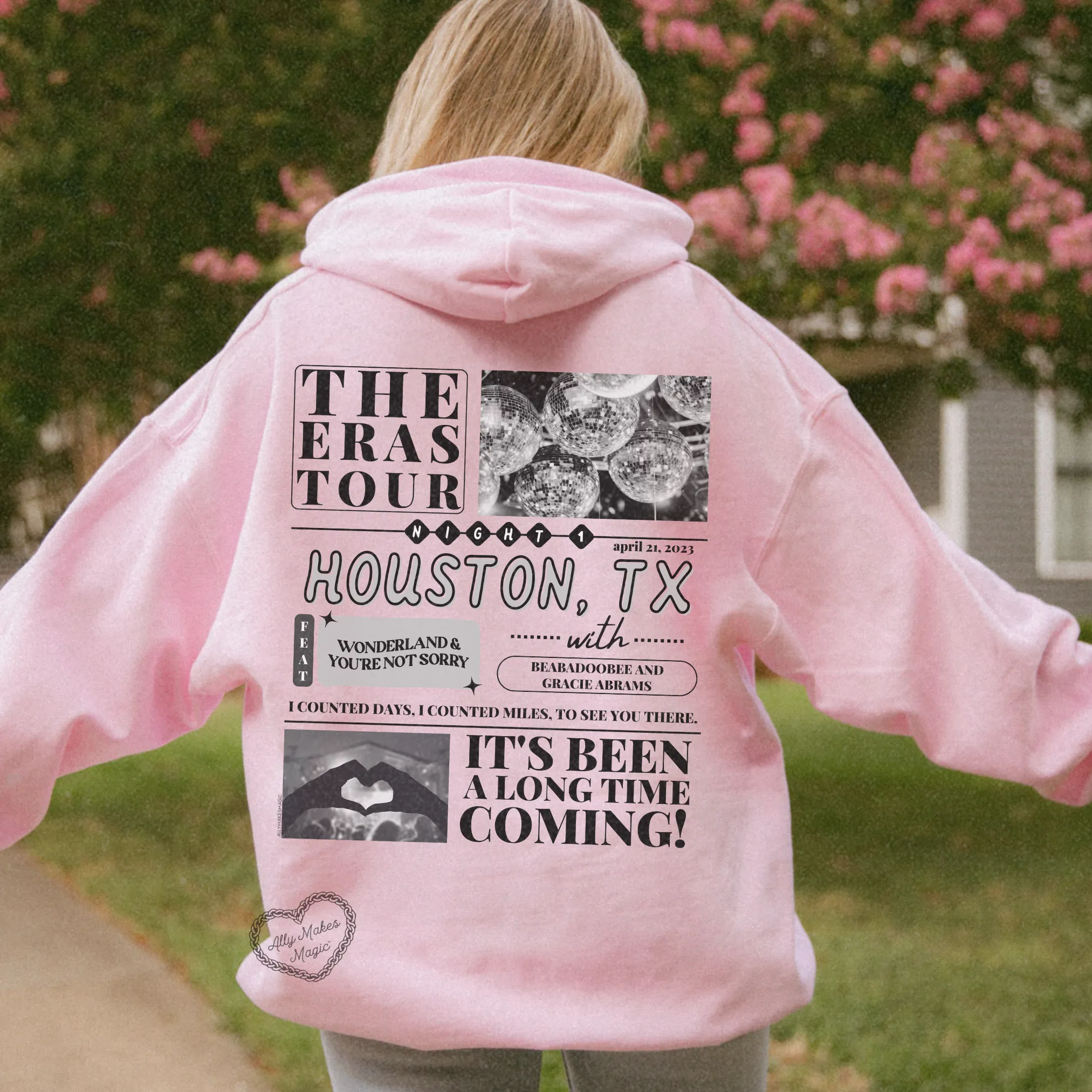 houston night 1 hoodie *custom* sold by Ally Makes Magic product image thumbnail 3