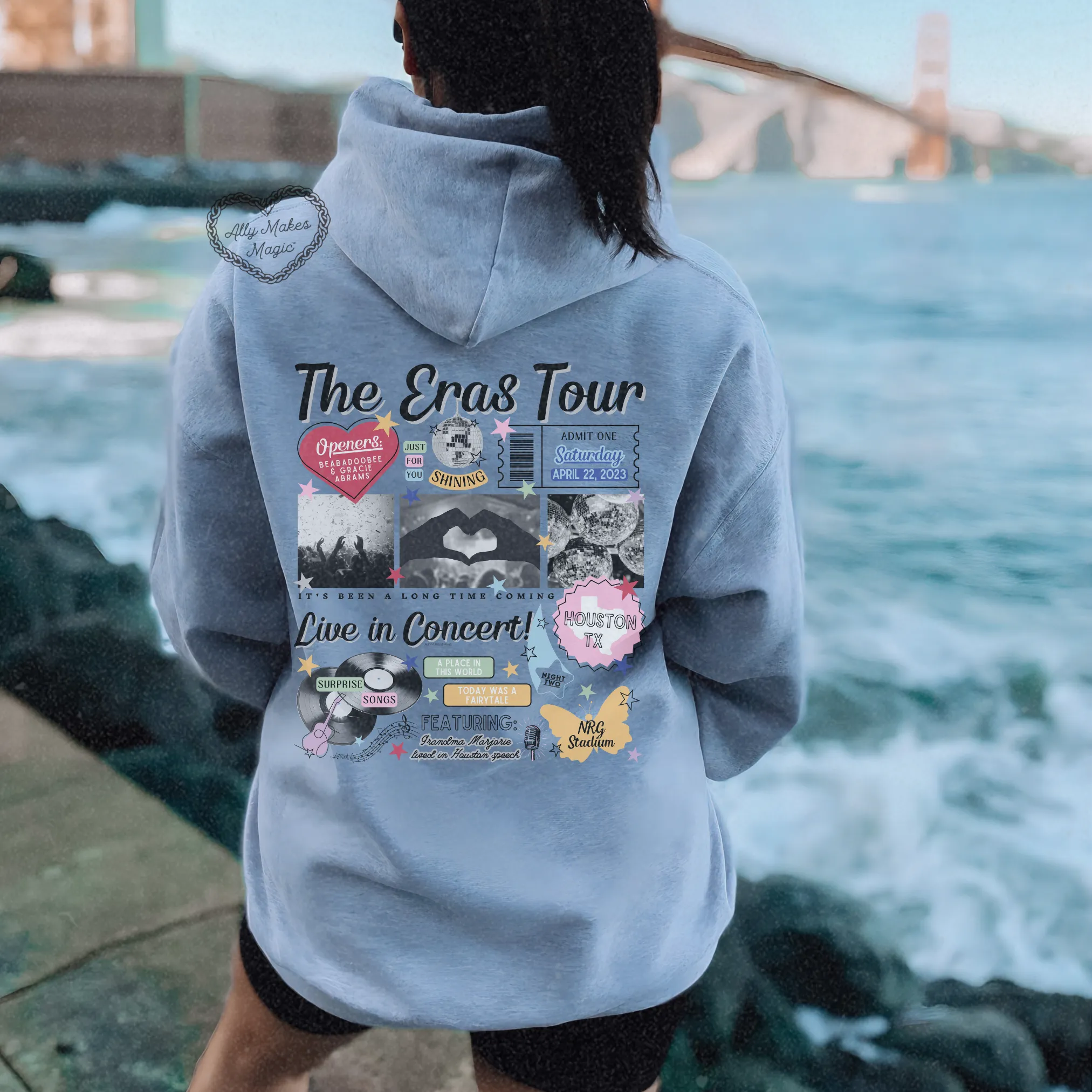 houston night 2 hoodie *custom* sold by Ally Makes Magic