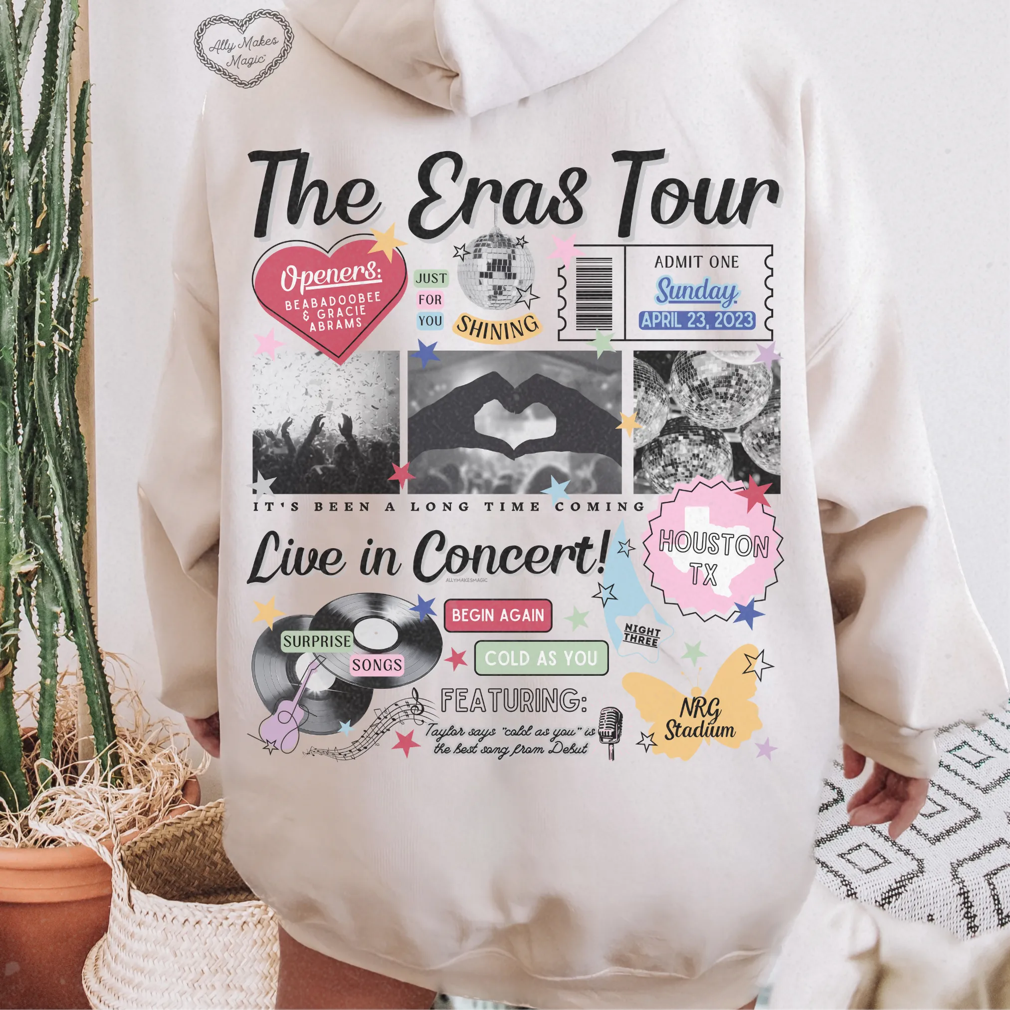 houston night 3 hoodie *custom* sold by Ally Makes Magic product image thumbnail 3