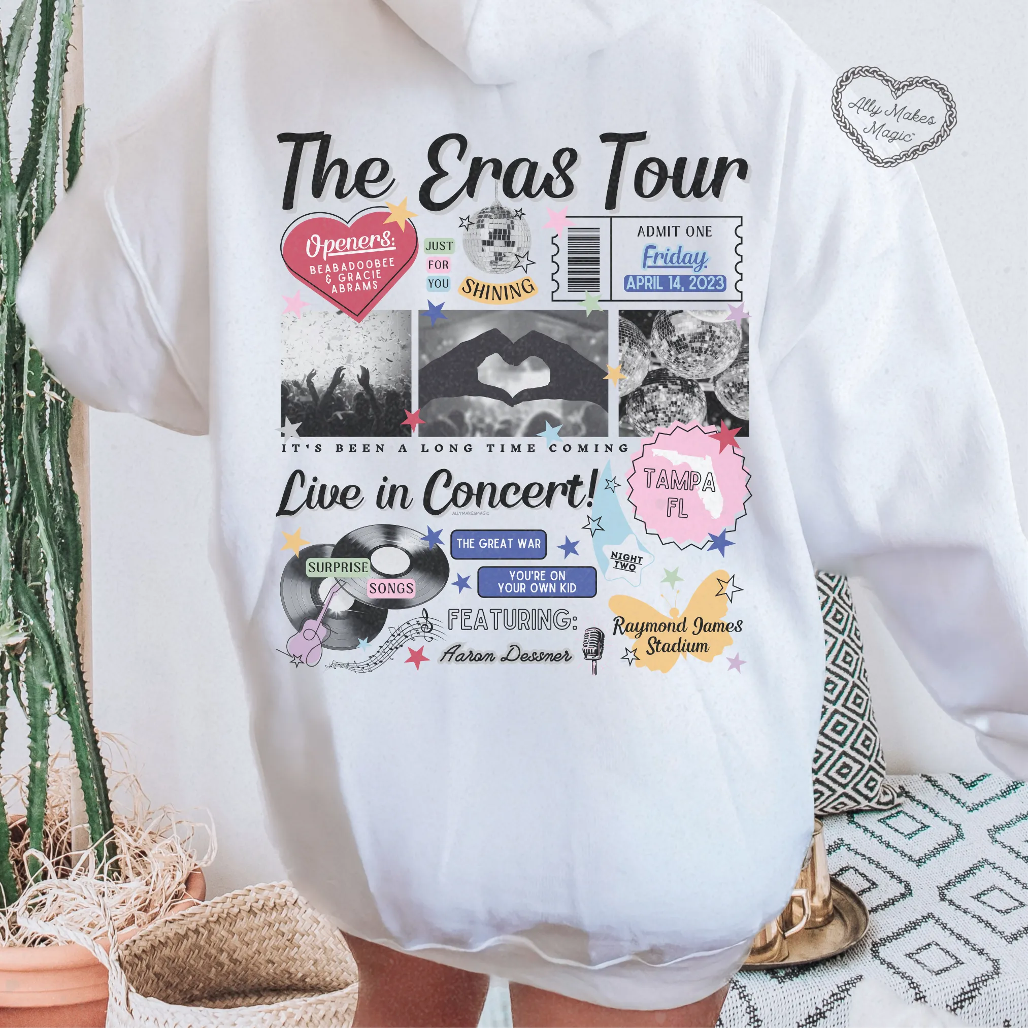 tampa night 2 hoodie *custom* sold by Ally Makes Magic product image thumbnail 3