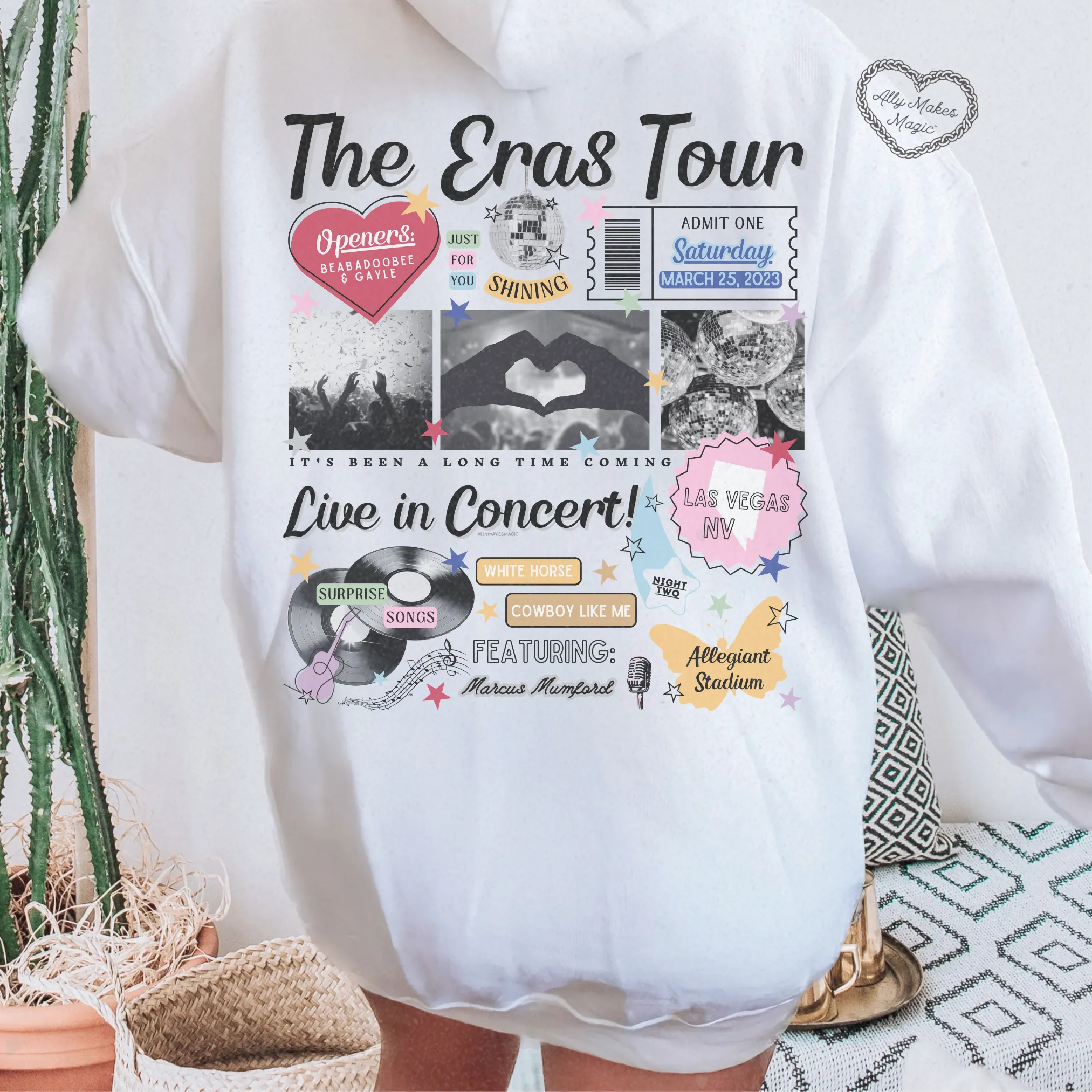 las vegas night 2 hoodie *custom* sold by Ally Makes Magic product image thumbnail 3