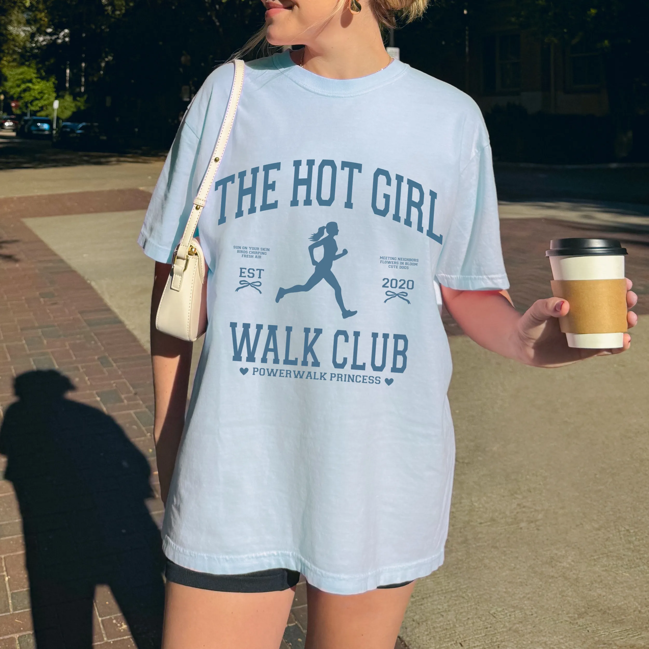hot girl walk club tee sold by Ally Makes Magic