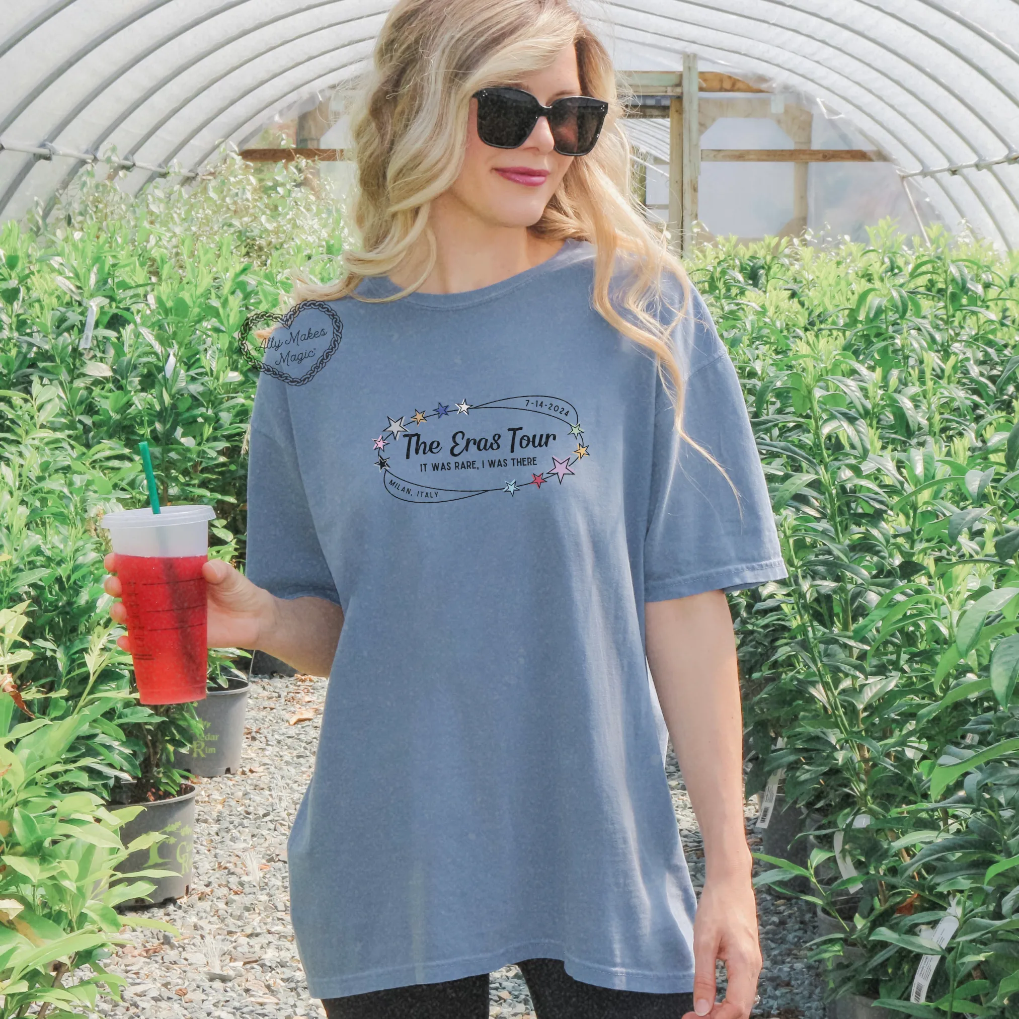 milan night 2 retro tee | comfort colors sold by Ally Makes Magic product image thumbnail 2