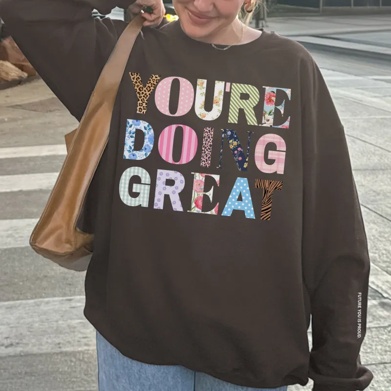 you're doing great sweater sold by Ally Makes Magic