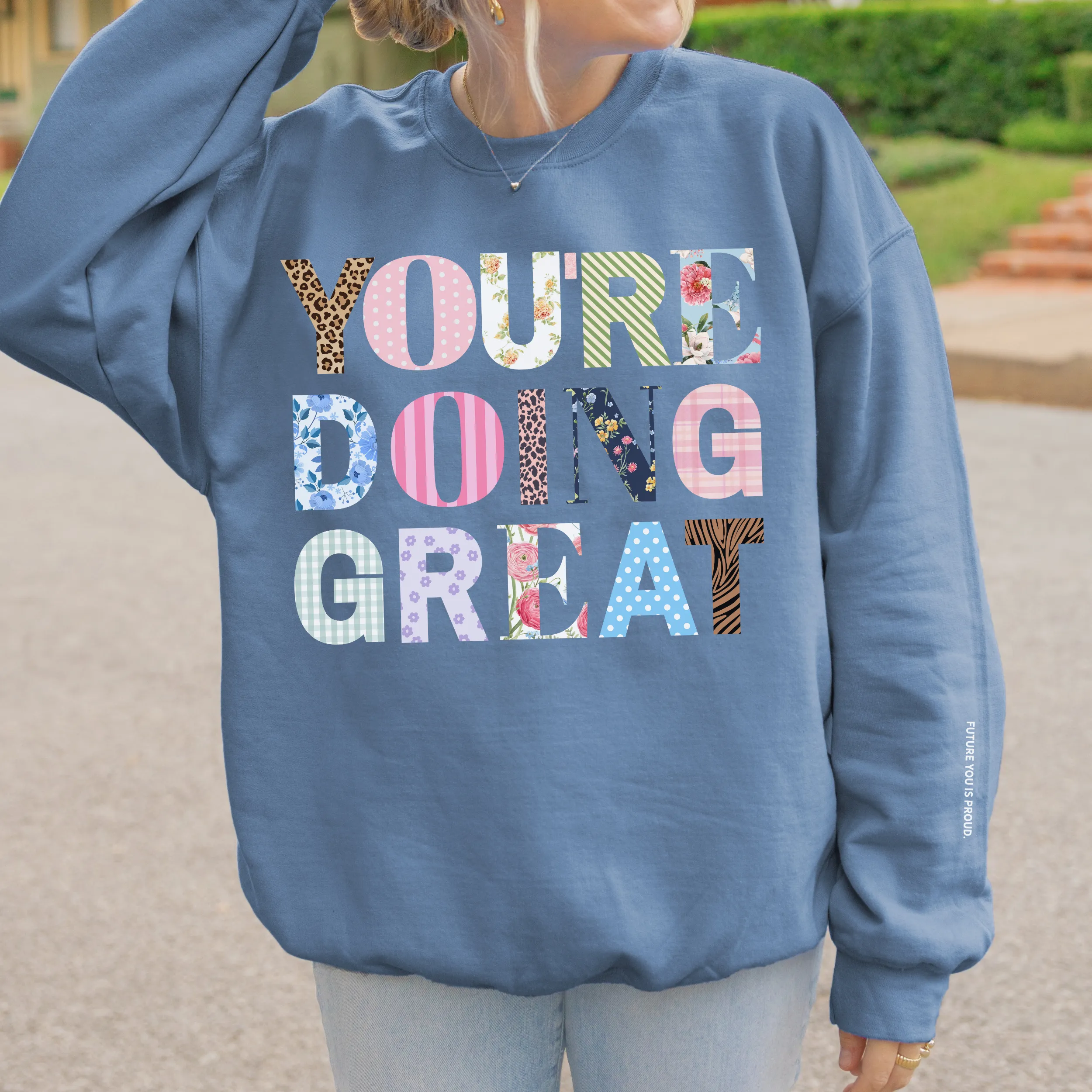 you're doing great sweater sold by Ally Makes Magic product image thumbnail 3