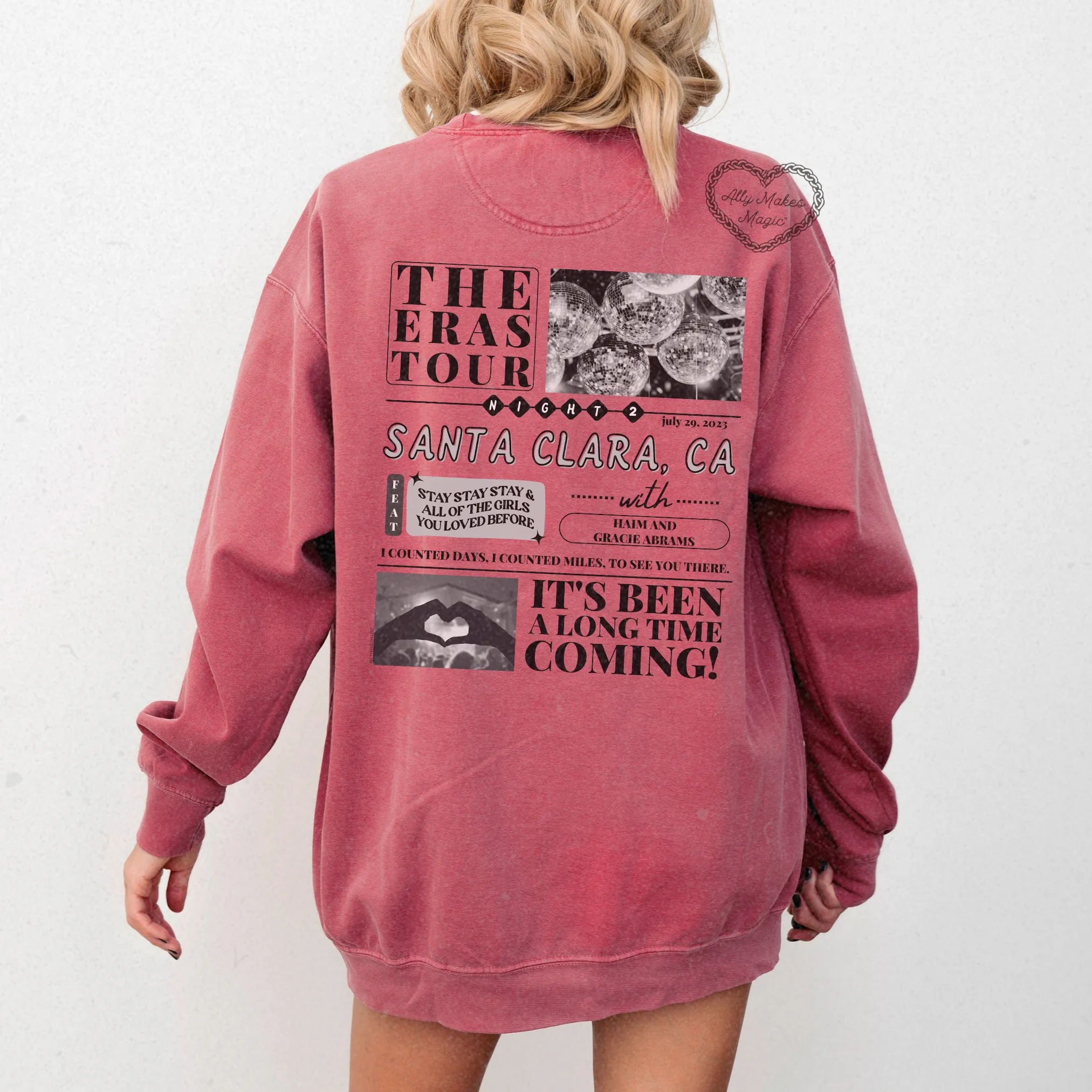 santa clara night 2 pullover | comfort colors *custom* sold by Ally Makes Magic product image thumbnail 3