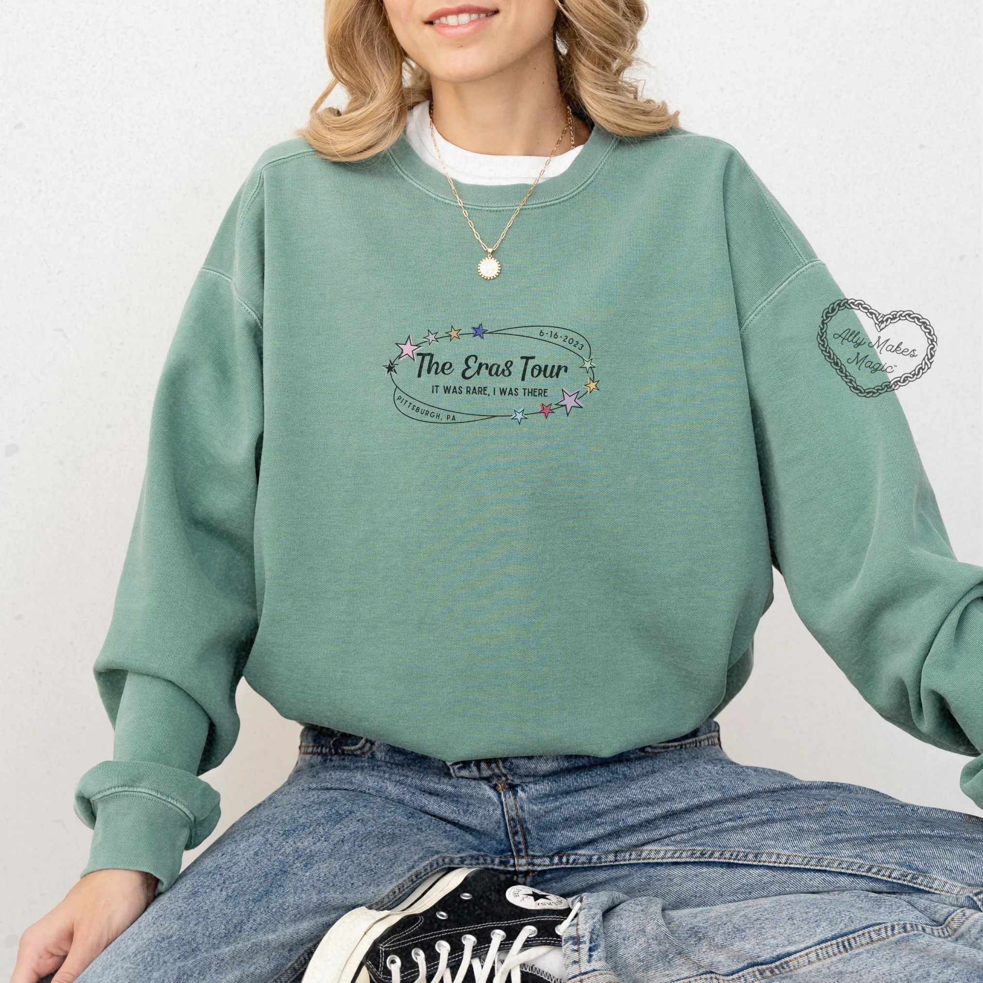 pittsburgh night 1 pullover | comfort colors *custom* sold by Ally Makes Magic product image thumbnail 2