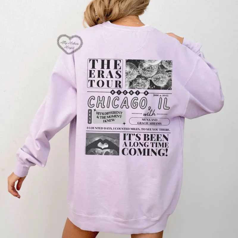 chicago night 3 pullover | comfort colors *custom* sold by Ally Makes Magic