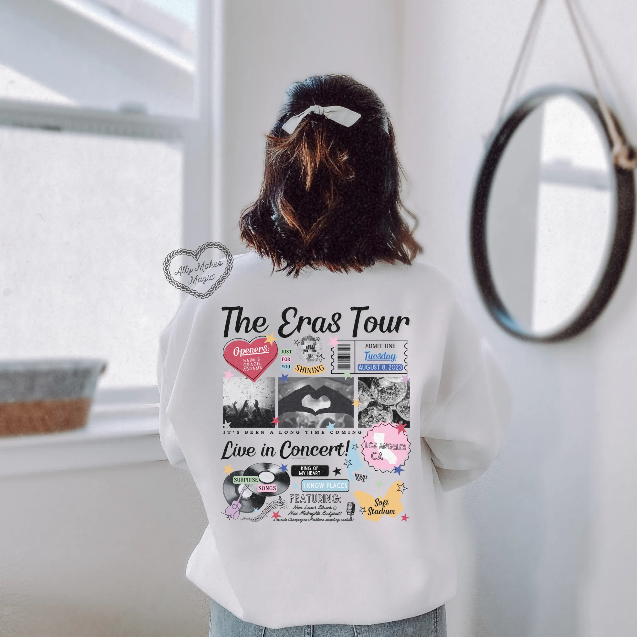 los angeles night 5 sweater | gildan *custom* sold by Ally Makes Magic