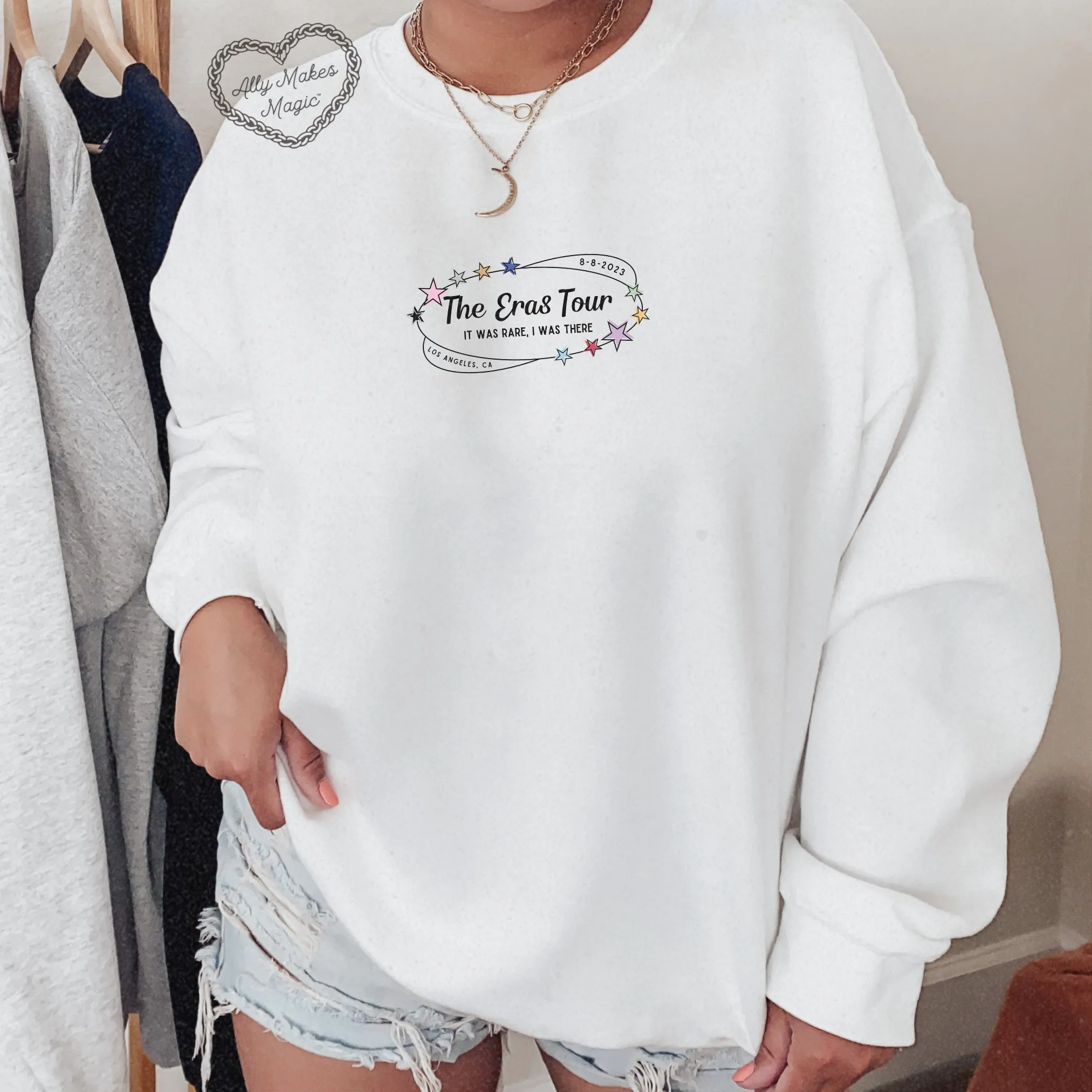 los angeles night 5 sweater | gildan *custom* sold by Ally Makes Magic product image thumbnail 2