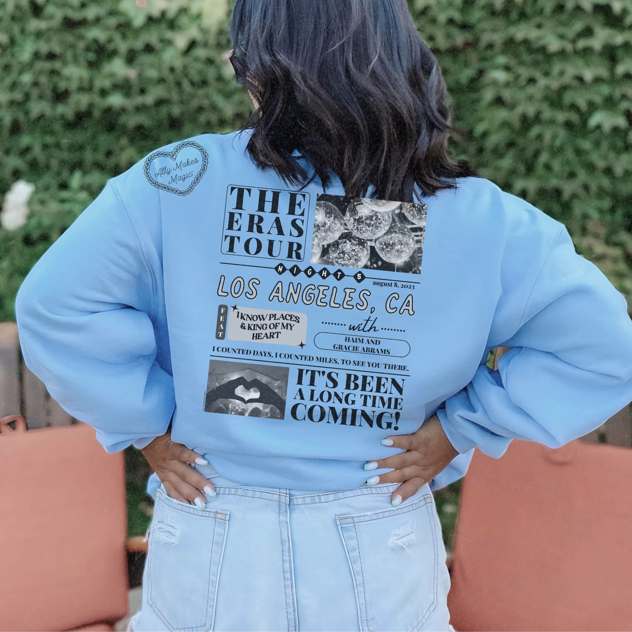 los angeles night 5 sweater | gildan *custom* sold by Ally Makes Magic product image thumbnail 3