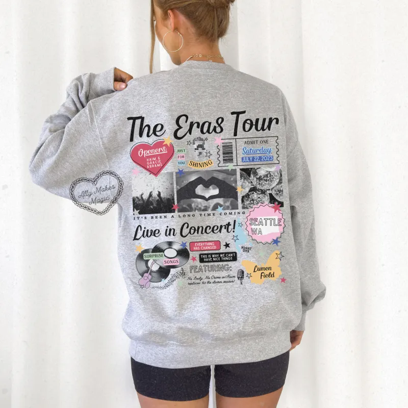 seattle night 1 sweater | gildan *custom* sold by Ally Makes Magic