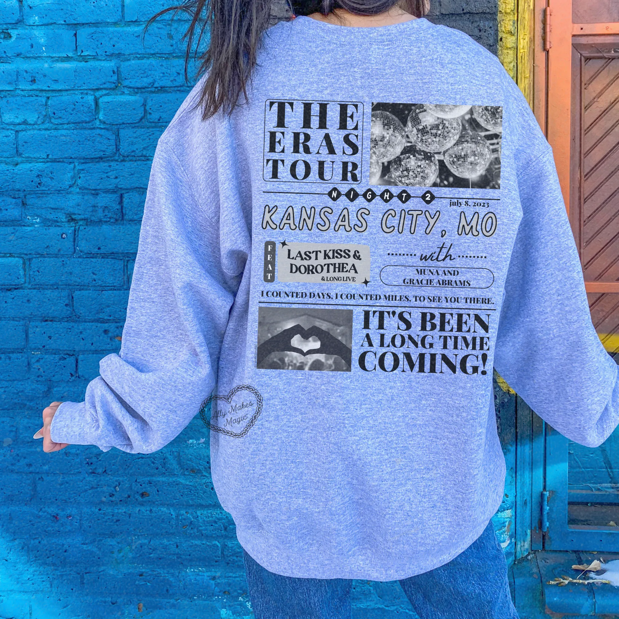 kansas city night 2 sweater | gildan *custom* sold by Ally Makes Magic product image thumbnail 3