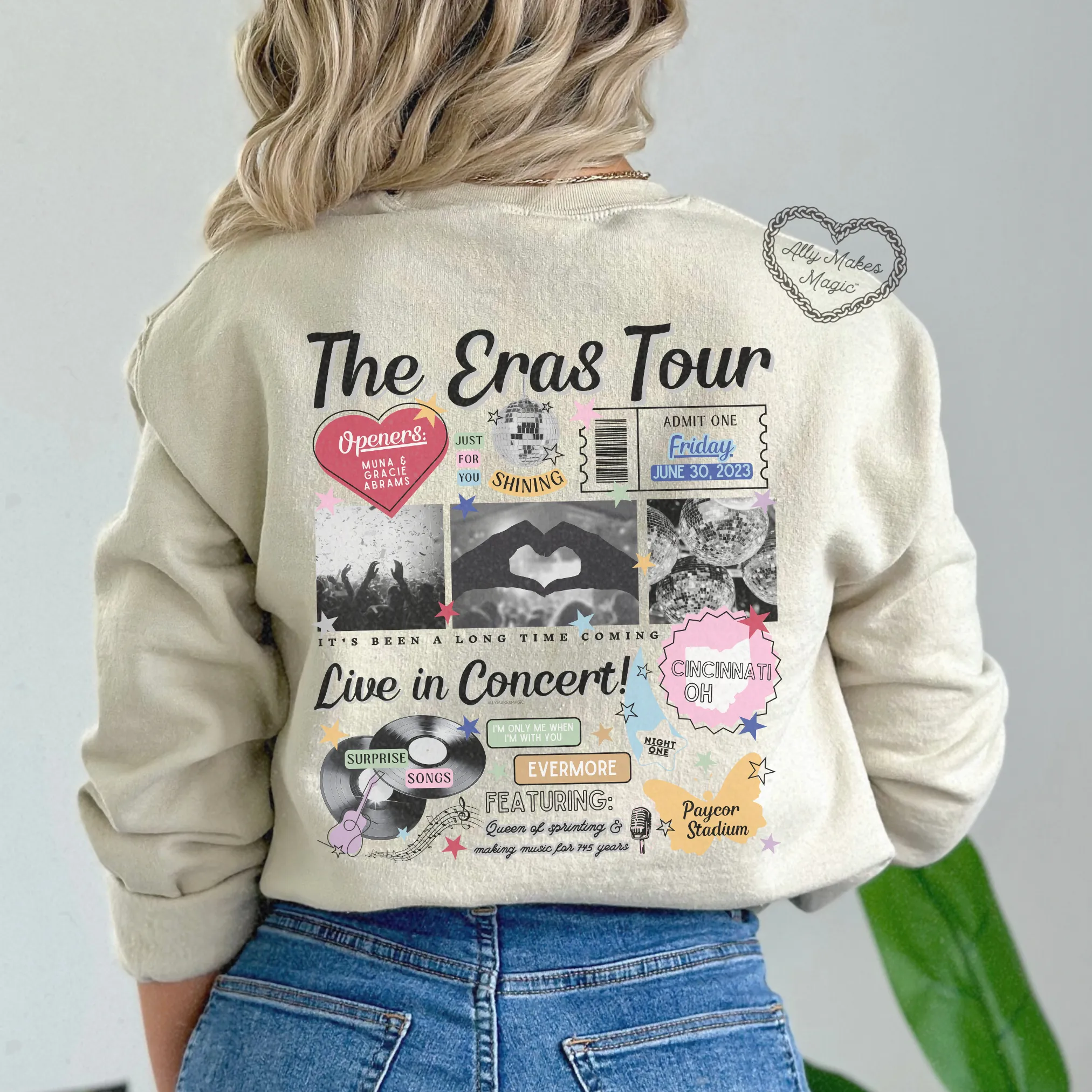 cincinnati night 1 sweater | gildan *custom* sold by Ally Makes Magic