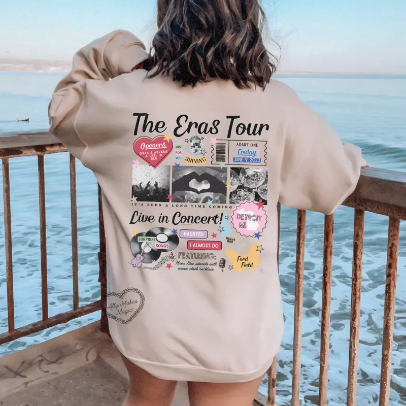 detroit night 1 sweater | gildan *custom* sold by Ally Makes Magic