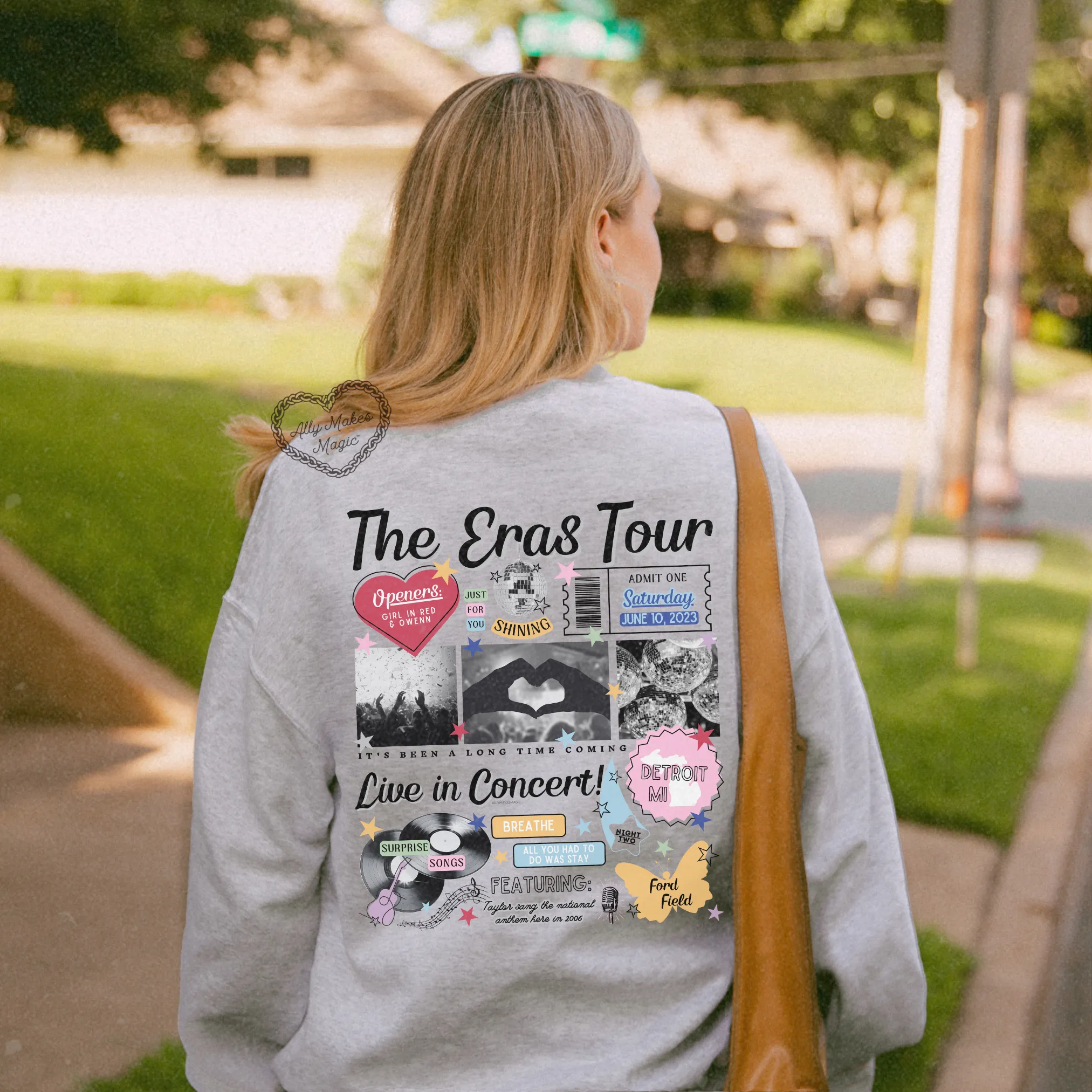 detroit night 2 sweater | gildan *custom* sold by Ally Makes Magic product image thumbnail 3