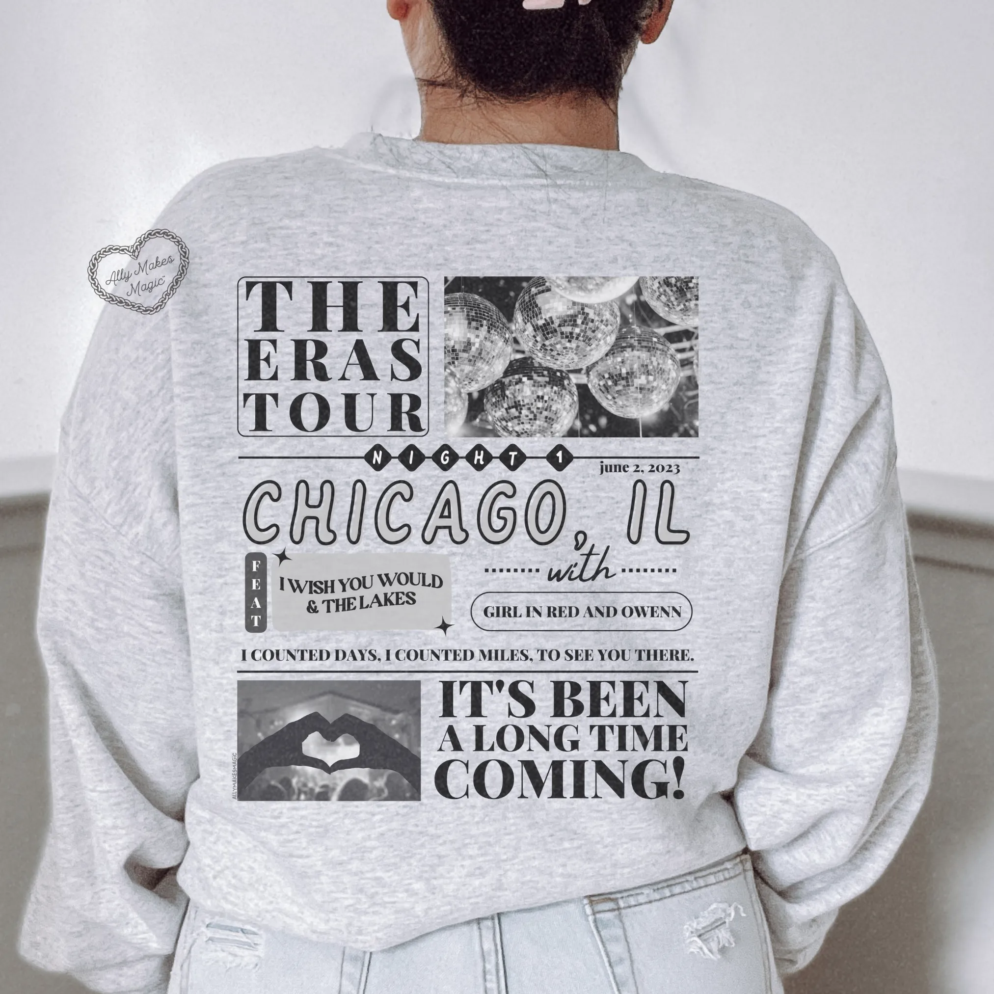 chicago night 1 sweater | gildan *custom* sold by Ally Makes Magic product image thumbnail 3